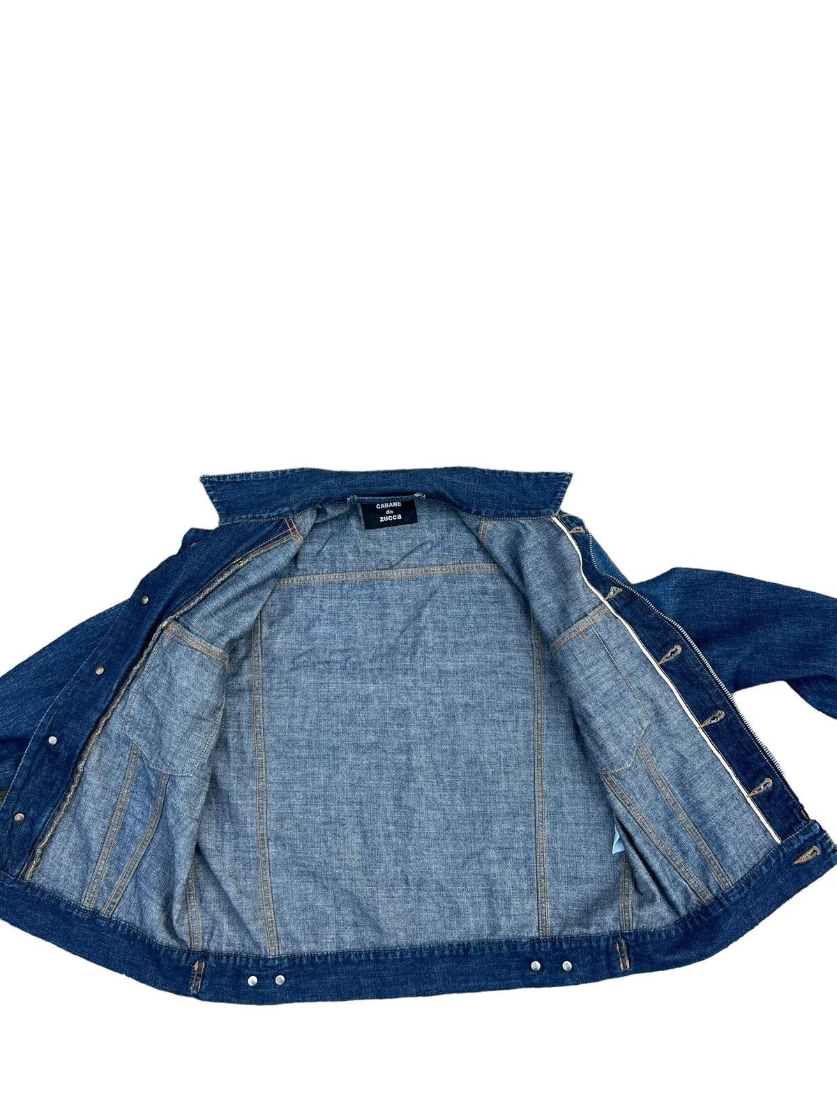 CABANE de ZUCCa Cabane de Zucca Japan Button Zip Denim Trucker Jacket Size US S / EU 44-46 / 1 - 11 Thumbnail