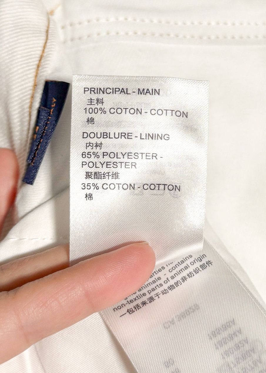 Louis Vuitton Louis Vuitton SS23 Turquoise Spray LV White Denim Jeans Size US 34 / EU 50 - 8 Thumbnail