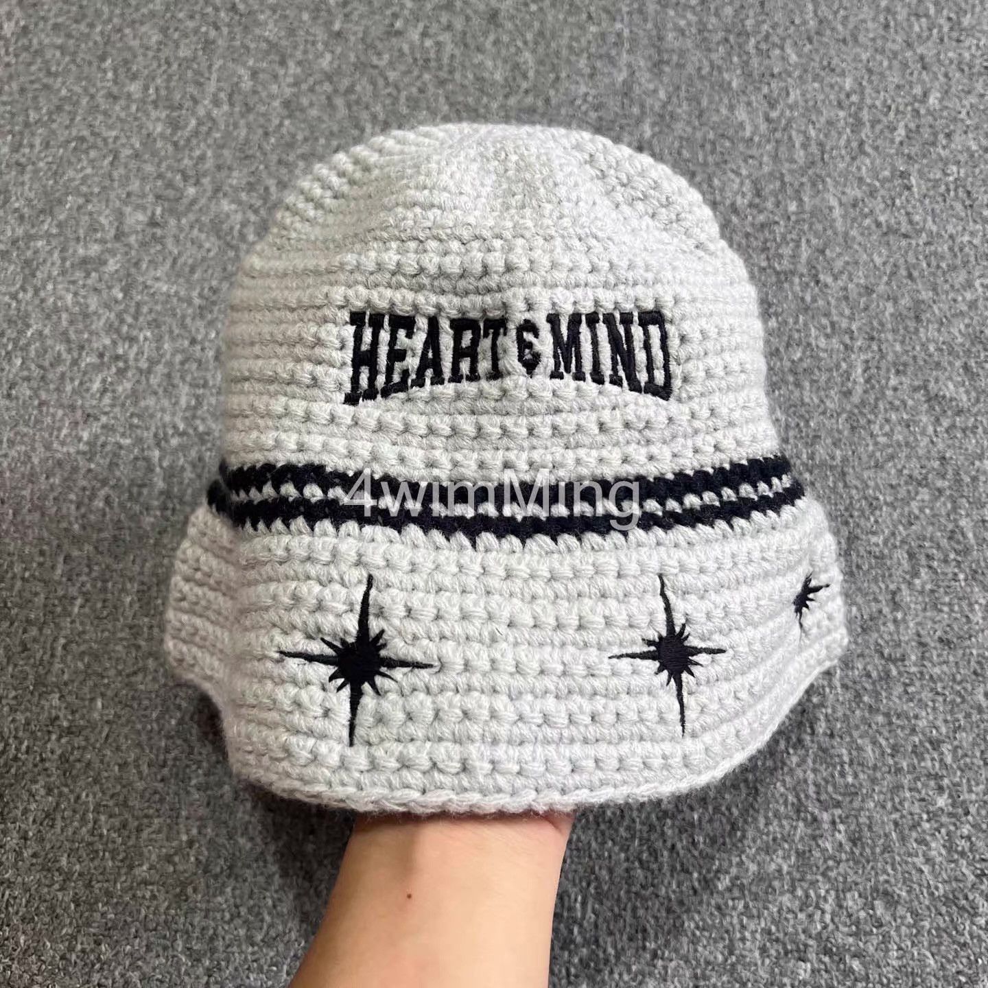 Billionaire Boys Club BBC Hand-Crocheted & Embroidered Knitted Bucket Hat Q7 Size ONE SIZE - 3 Thumbnail