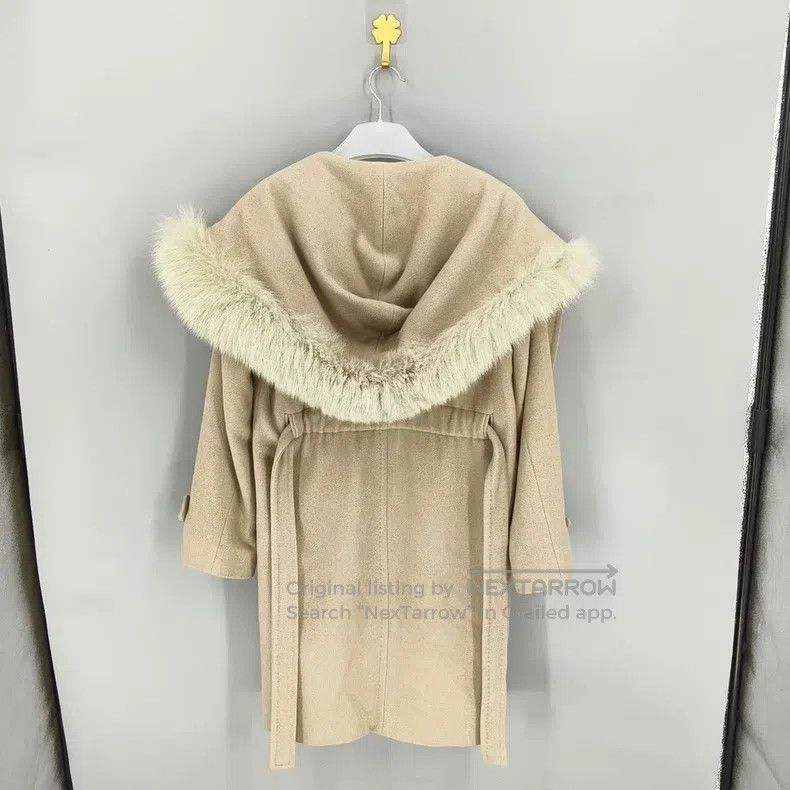 Max Mara Max Mara Camel Hair Collar Coat Size XXS / US 00 / IT 34 - 2 Thumbnail