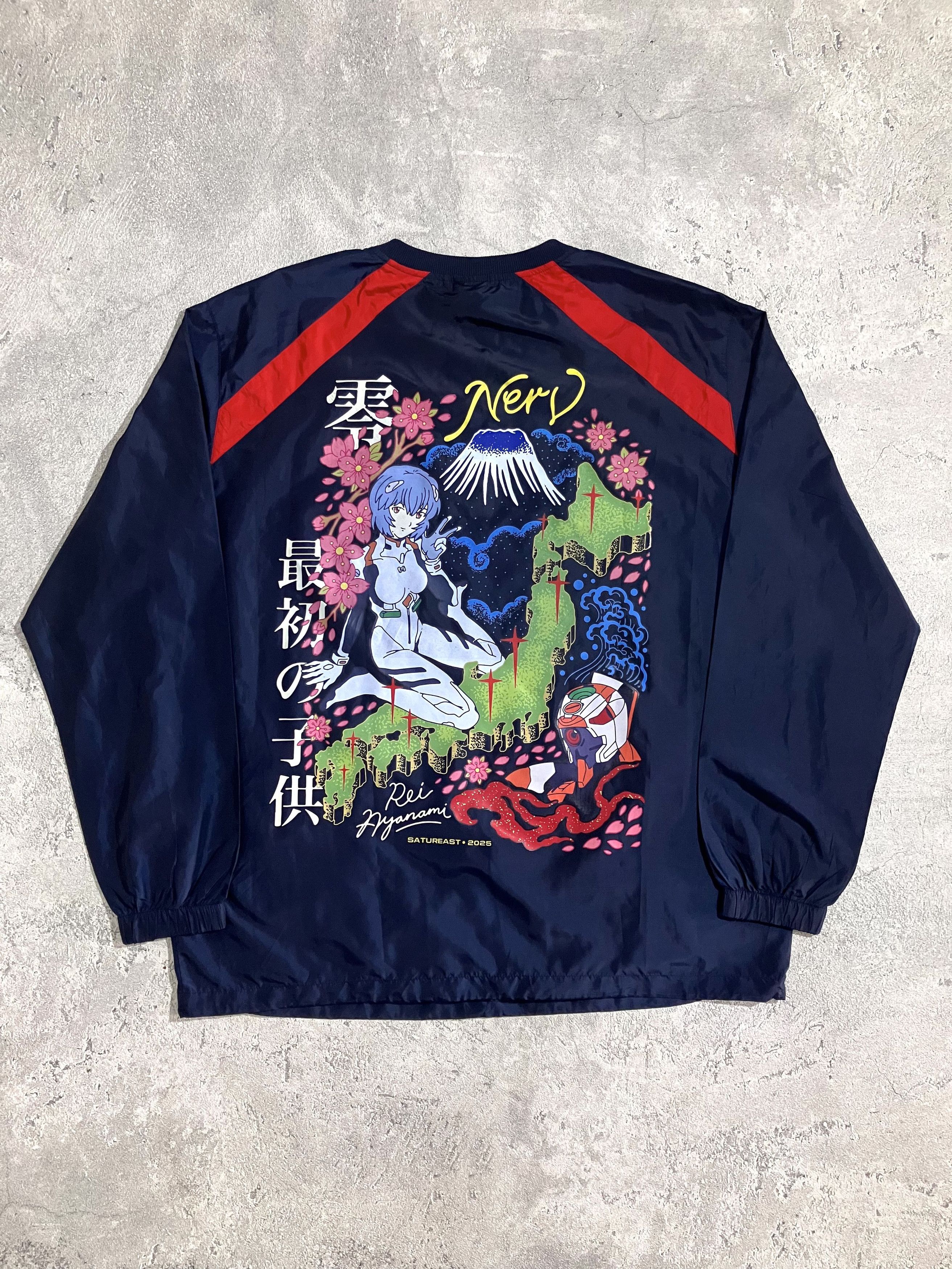 Anime 00s Vintage Soccer Jersey x Custom Evangelion Rei Ayanami Size US XXL / EU 58 / 5 - 2 Thumbnail