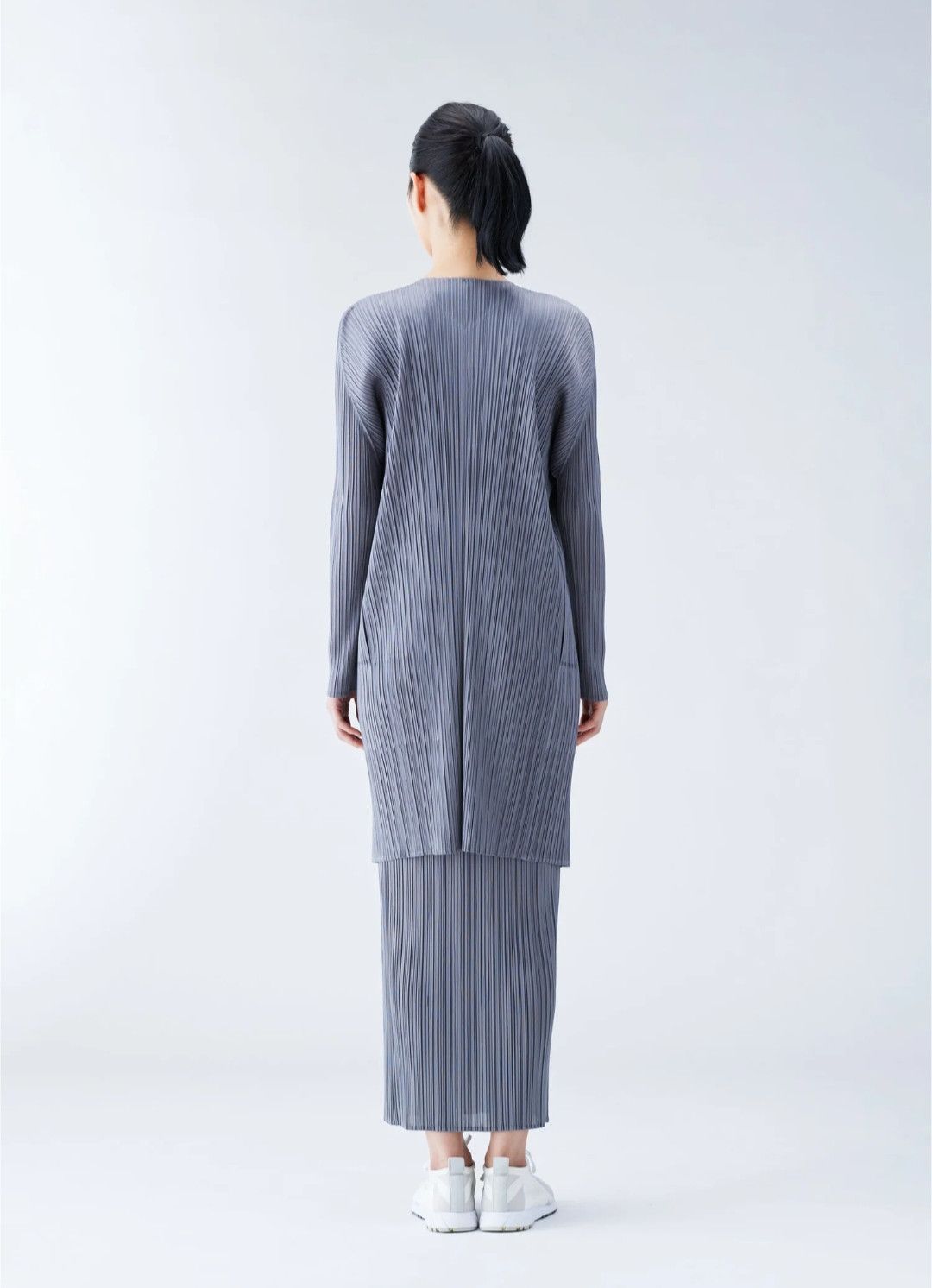 Pleats Please Issey Miyake Pleats Please Issey Miyake Pleated Dress Cardigan Size L / US 10 / IT 46 - 11 Thumbnail