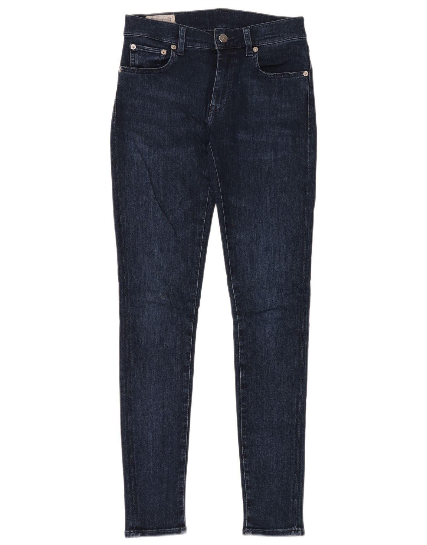 Ralph Lauren Womens Skinny Jeans W26 L30 Blue Viscose Size 42" / US 20 - 1 Thumbnail