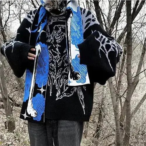 Aran Isles Knitwear Streetwear Woollen Sweaters Punk Vintage Size US XL / EU 56 / 4 - 3 Thumbnail