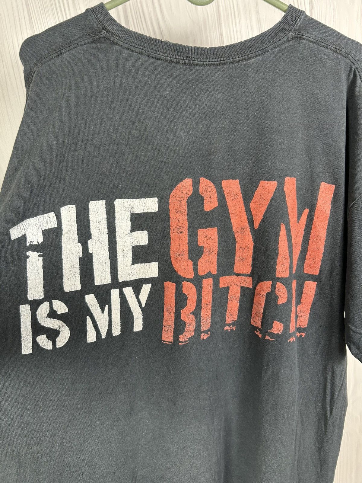 Band Tees Vintage Anger Management The Gym Is My Bitch Distressed Tee Size US XXL / EU 58 / 5 - 15 Thumbnail