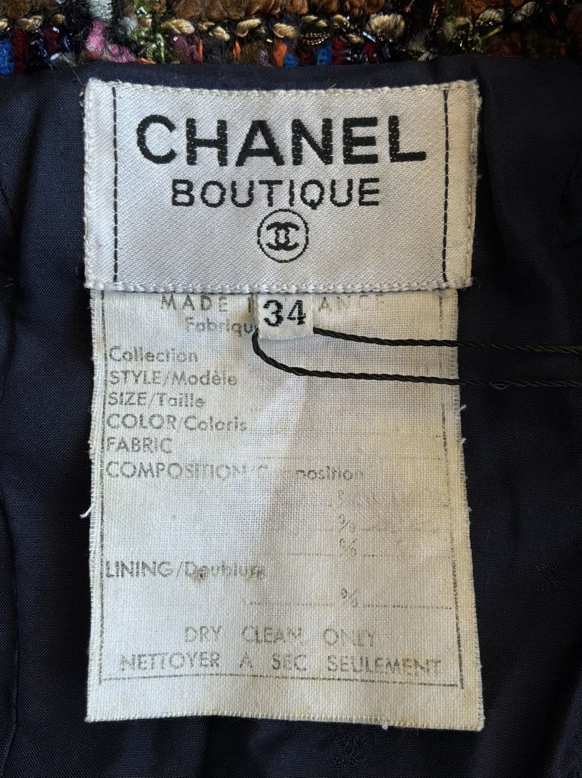 Chanel 1993 Chanel - Multicolor - Tweed Blazer Size XS / US 0-2 / IT 36-38 - 11 Thumbnail
