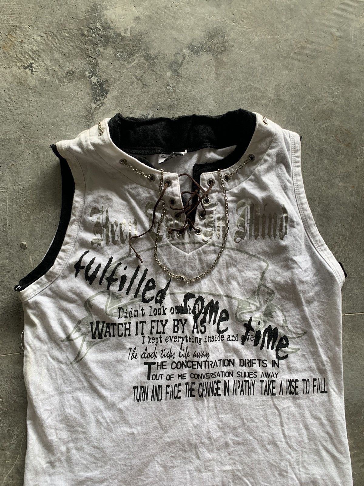 Hysteric Glamour crazy y2k poem euphuistic punk style chain collar design Size US M / EU 48-50 / 2 - 10 Thumbnail