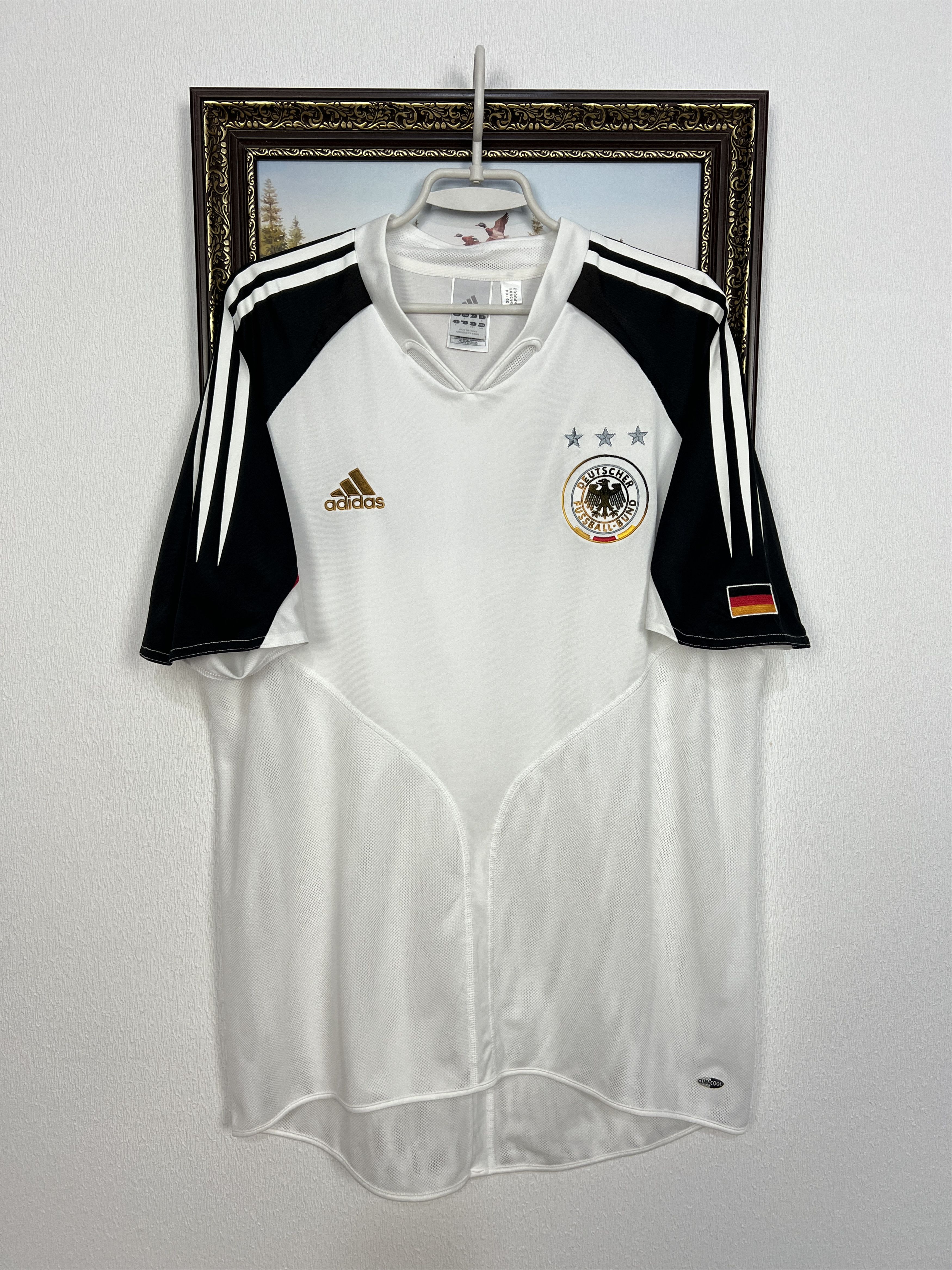 Adidas Germany Home football shirt 2004 Soccer Jersey Trikot Rare Size US L / EU 52-54 / 3 - 1 Thumbnail