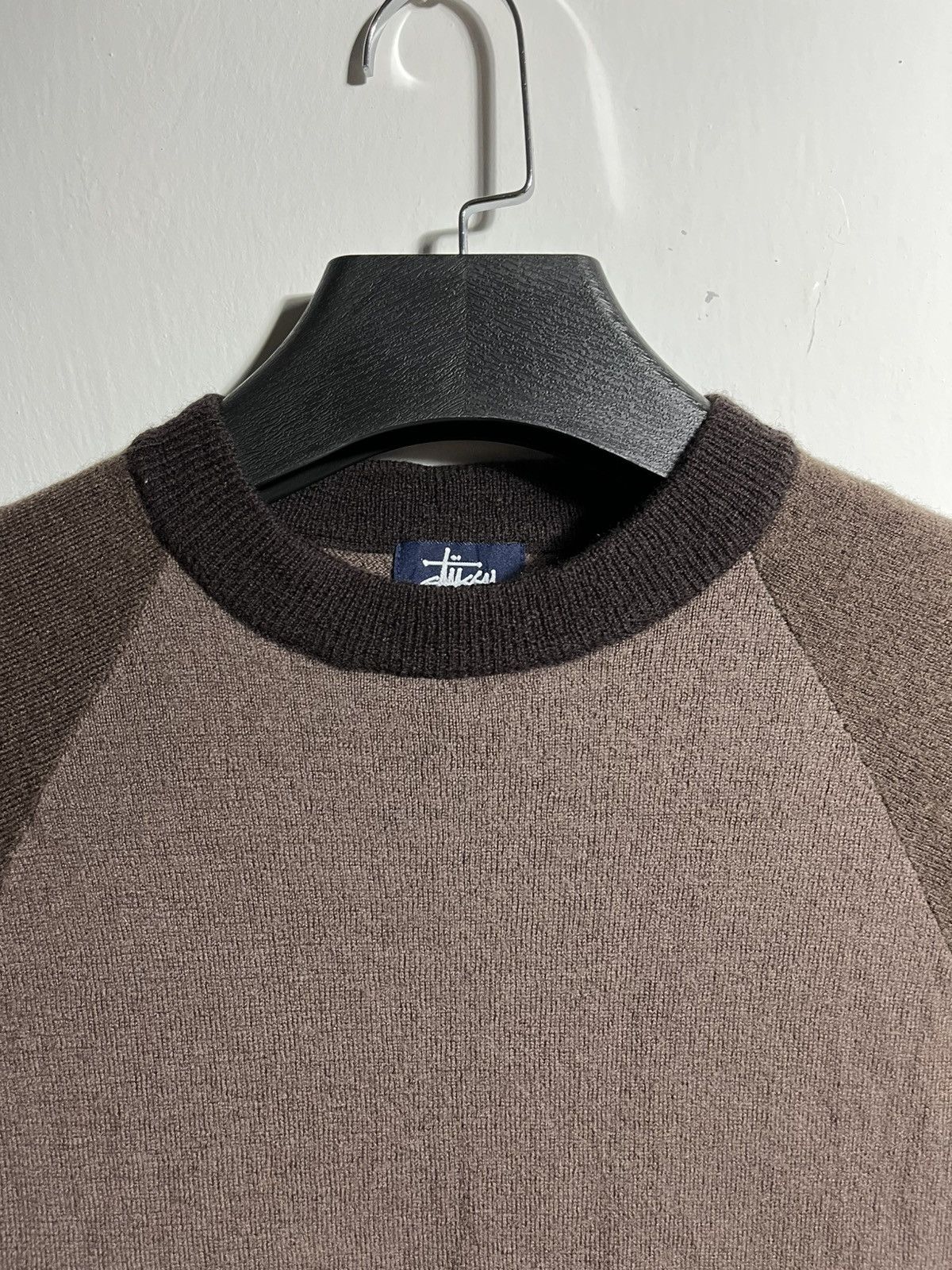 Stussy Vintage 90s Stussy Wool Longsleeve Crewneck Size US L / EU 52-54 / 3 - 3 Thumbnail