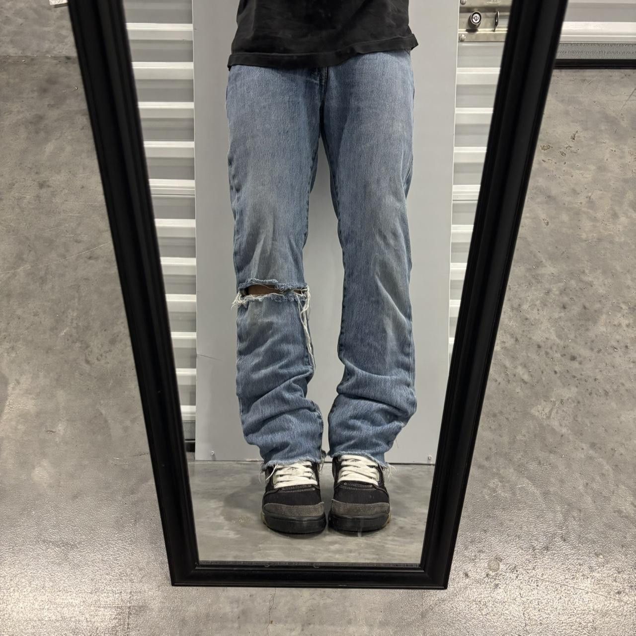 Levi's × Vintage Crazy Vintage Y2K/2000s Light Wash Levis 501 Distressed Denim Jeans! Size US 28 / EU 44 - 1 Thumbnail