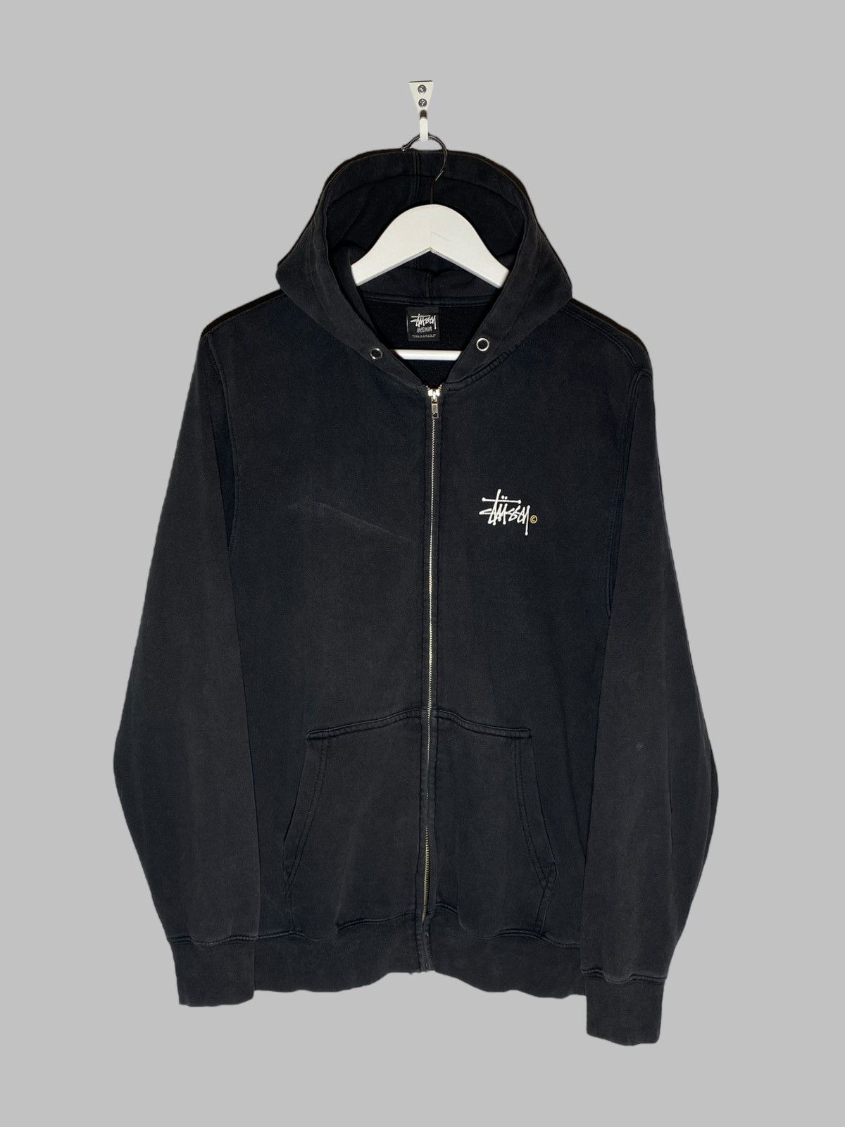Stussy STUSSY ZIP HOODIE USA MADE FADED BLACK OG SKATE STYLE Size US M / EU 48-50 / 2 - 2 Thumbnail