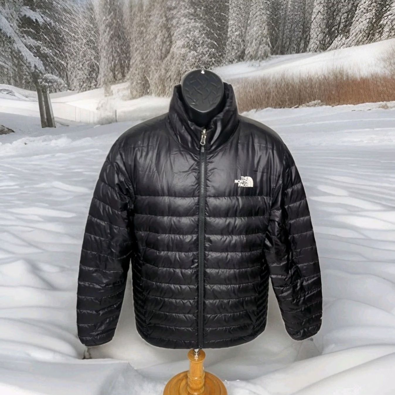The North Face The North Face Flare Down Puffer Jacket Men Medium Black Ski Winter Quilted Coat Size US M / EU 48-50 / 2 - 2 Thumbnail