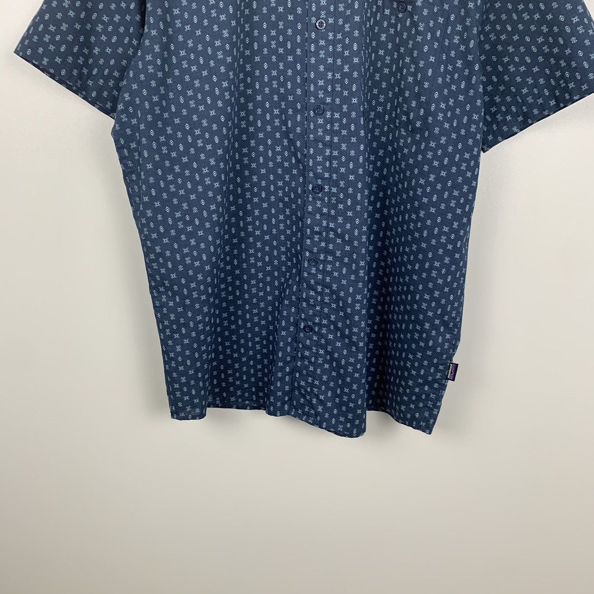 Patagonia Patagonia Geometric Shirt Organic Cotton Short Sleeve Blue Size US L / EU 52-54 / 3 - 4 Thumbnail