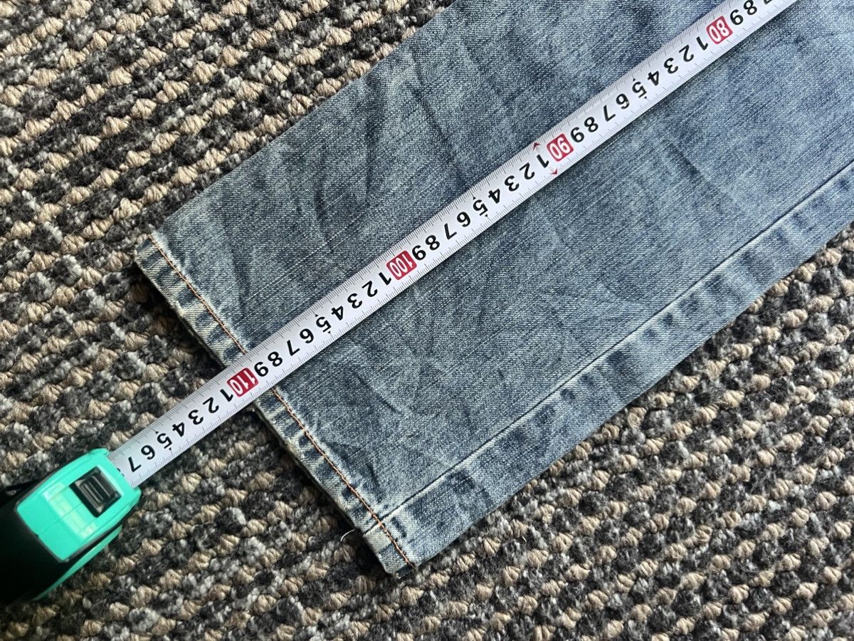 Japanese Brand 00’s Nippon Blue Embroided Demon Evisu Style Japan Jeans Y2K Size US 30 / EU 46 - 10 Thumbnail