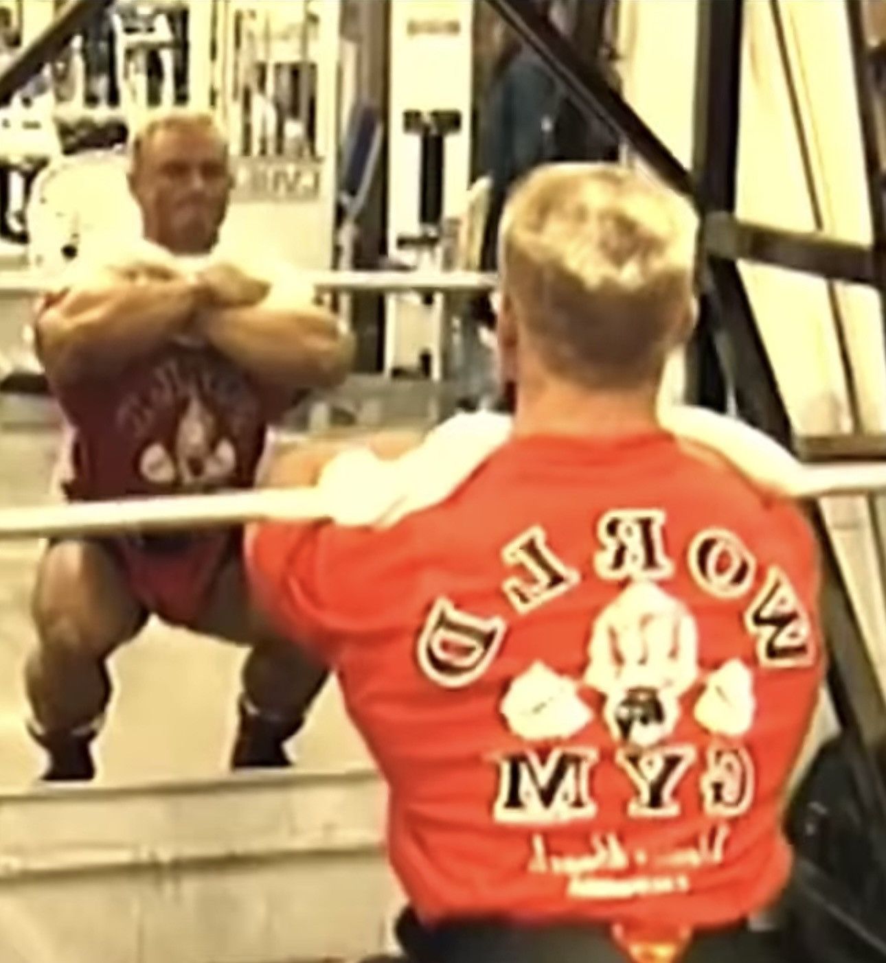 Vintage *RARE* VINTAGE 1999 90s WORLD GYM T-SHIRT LEE PRIEST Size US XL / EU 56 / 4 - 2 Thumbnail
