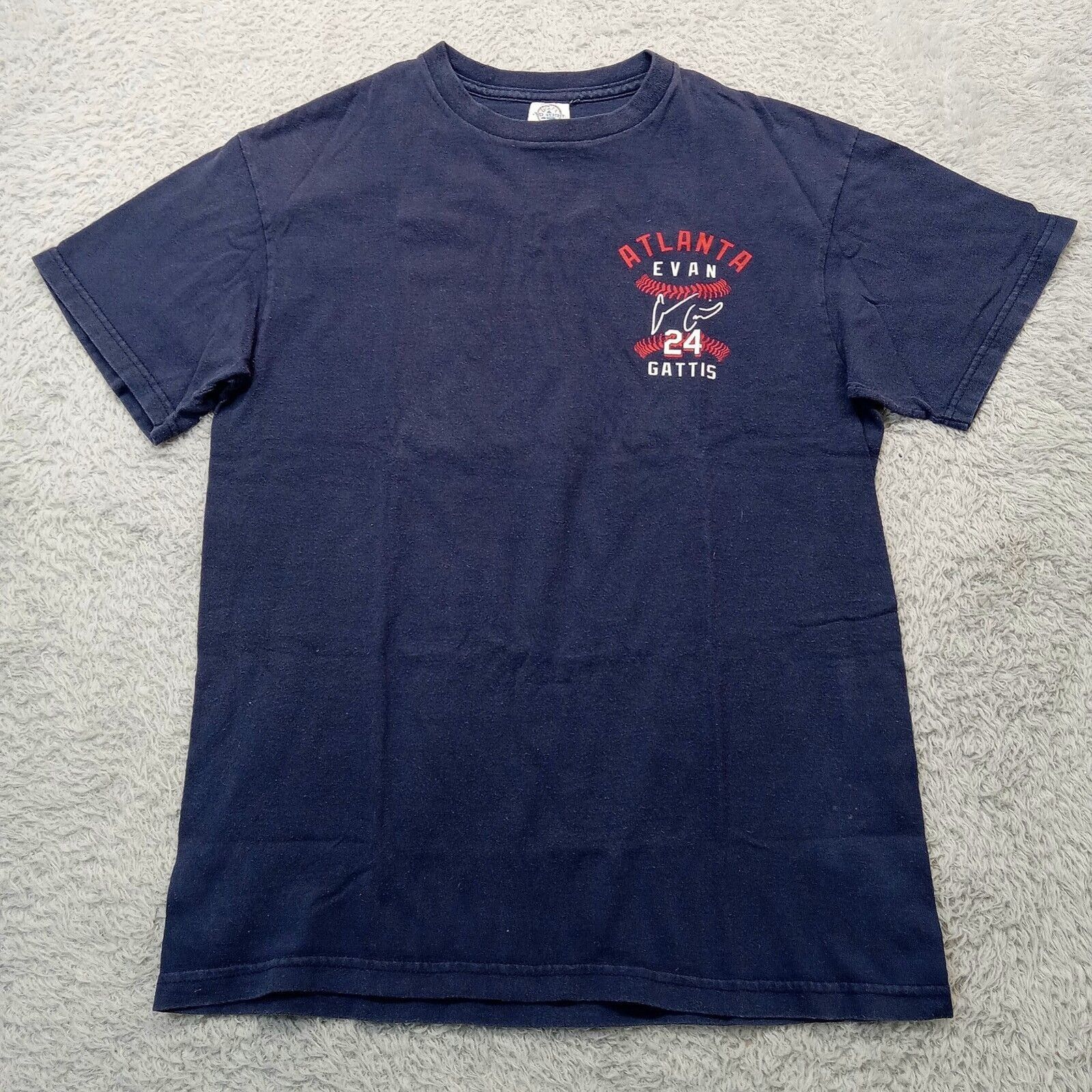 Delta Atlanta Braves T-Shirt M #24 Evan Gattis MLB Players 2013 Size US M / EU 48-50 / 2 - 2 Thumbnail