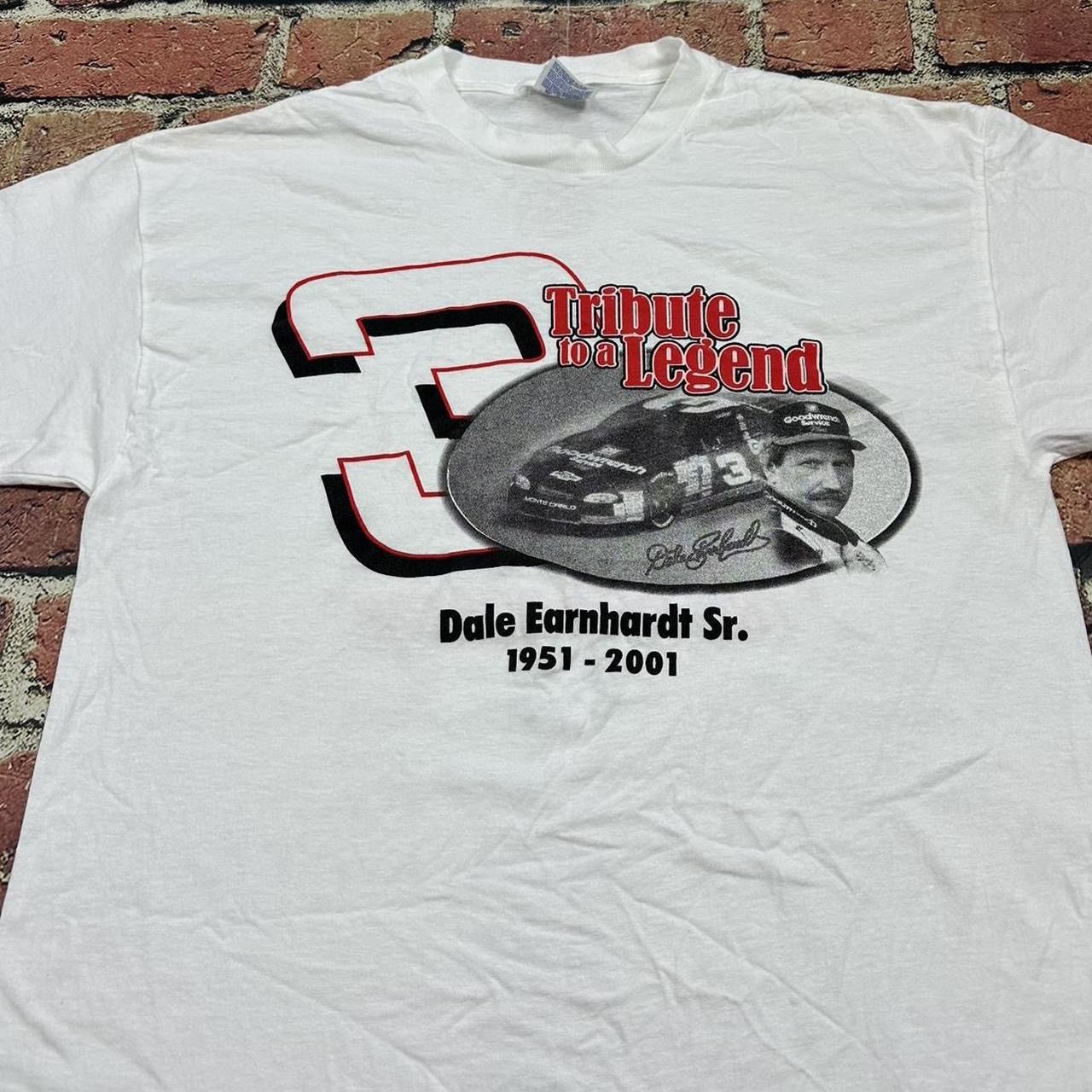 Hanes Vintage Dale Earnhardt Tribute Legend Nascar Double Side Tee Size US L / EU 52-54 / 3 - 5 Thumbnail