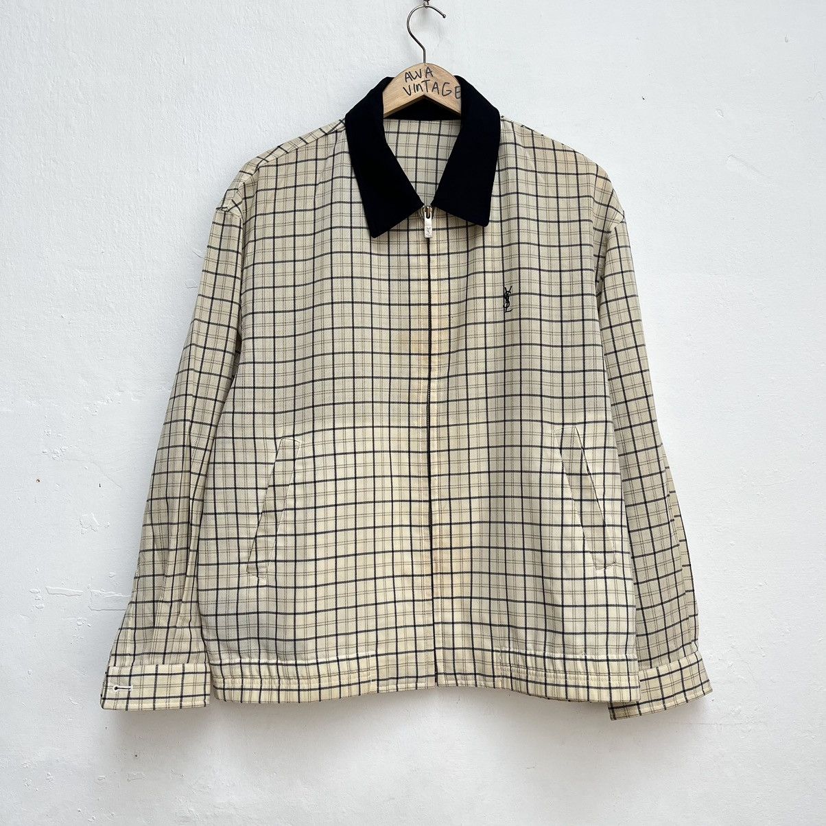 Saint Laurent Plaid Jacket | Grailed