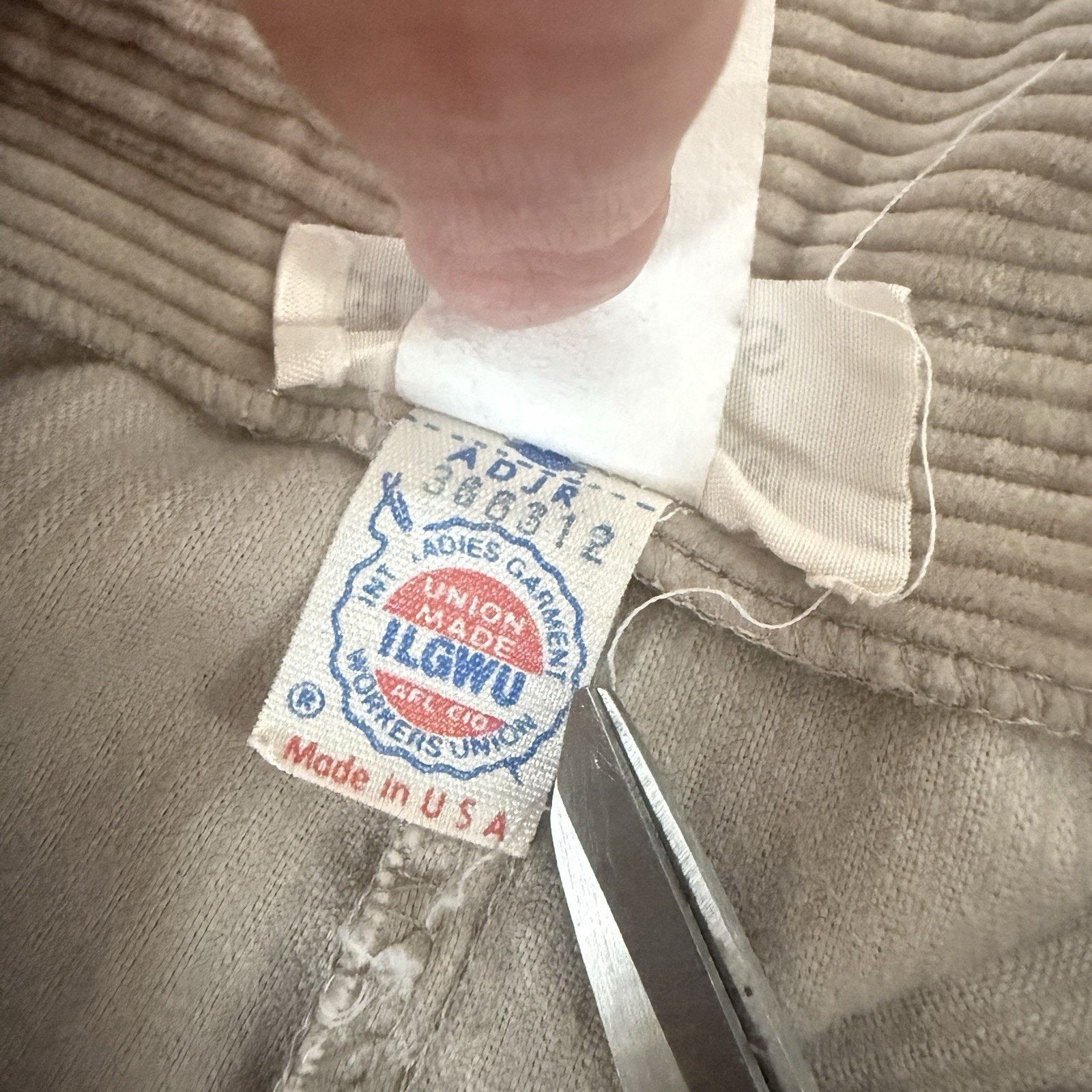 Other Vtg Union Made Gaucho Corduroy Culotte Tan USA Wide Leg Size 25" / US 0 / IT 36 - 4 Thumbnail