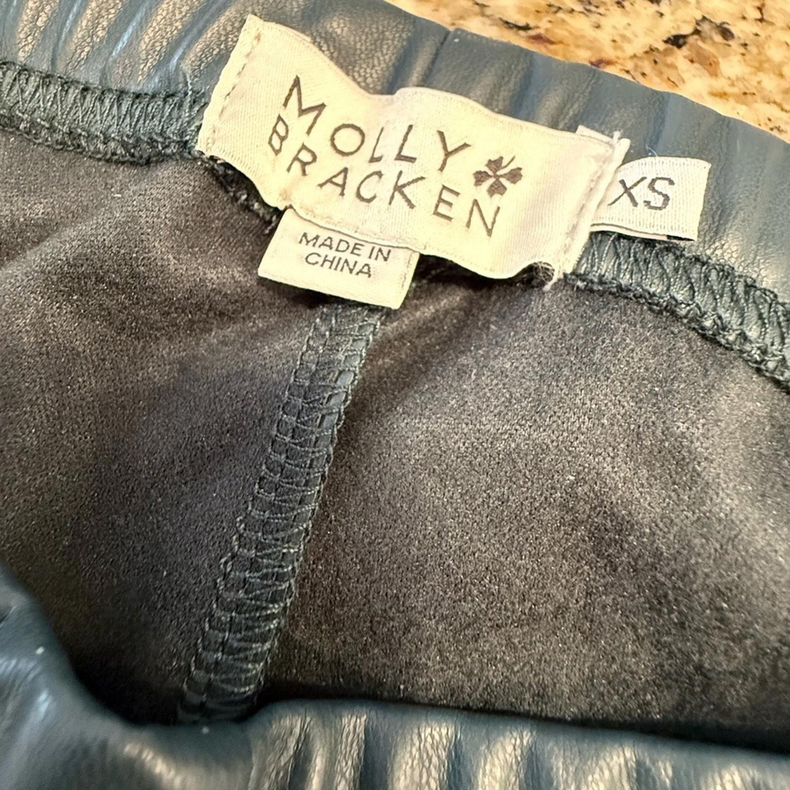 Other Molly Bracken forest green vegan leather legging pants SZ XS Size 26" / US 2 / IT 38 - 6 Thumbnail