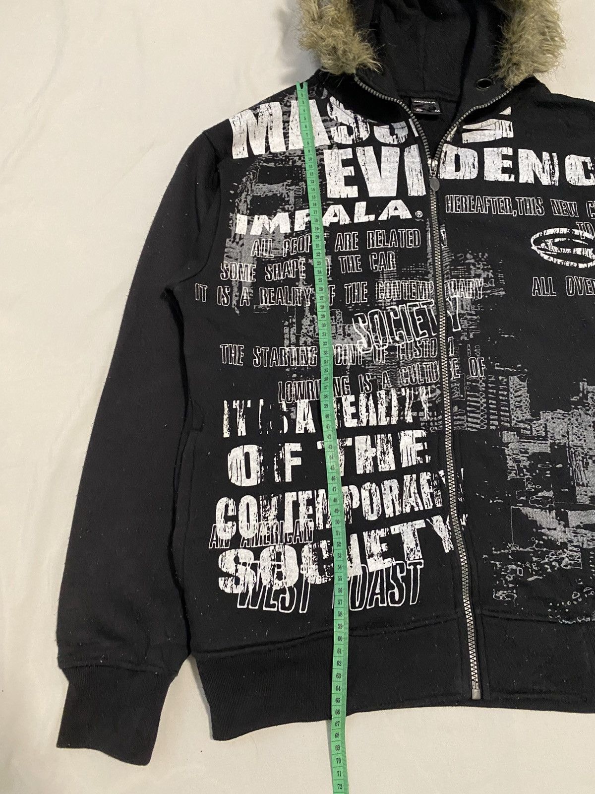 If Six Was Nine IMPALA POEM FUR HOODIE PUNK GOTHIC Size US M / EU 48-50 / 2 - 10 Thumbnail