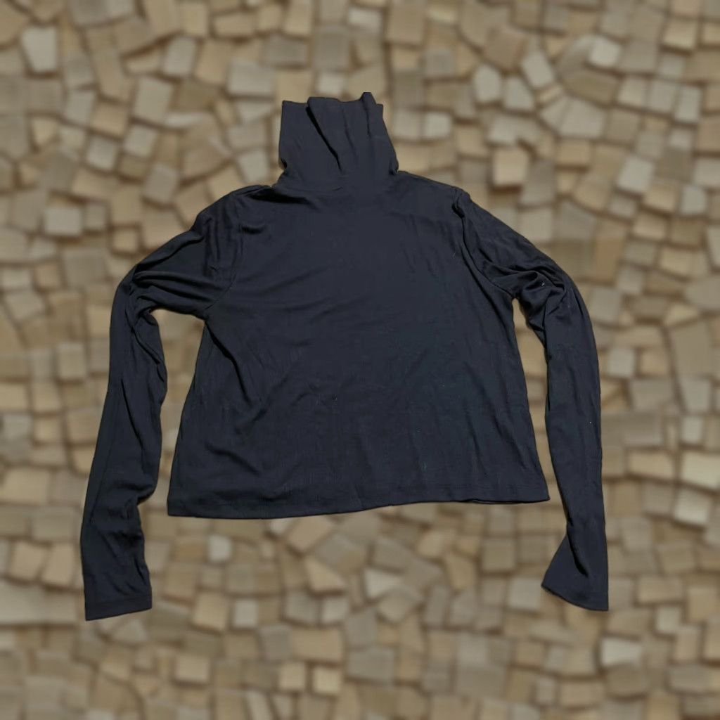 Old Navy Old Navy Shirt Womens Medium Black Turtleneck Long Sleeve Ultimate Casual Fall Spring Summer Vintage No Size M / US 6-8 / IT 42-44 - 1 Thumbnail