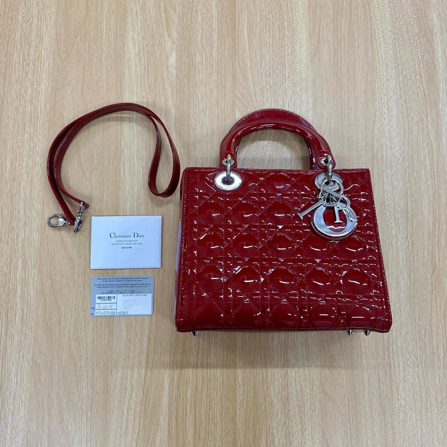 Dior DIOR LadyDior Quilted Patent 5G ShoulderToteBag Size ONE SIZE - 9 Thumbnail