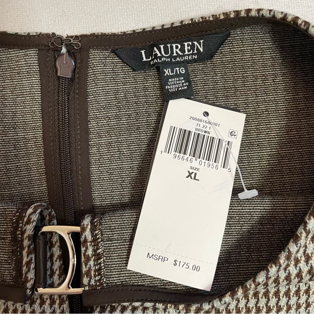 Ralph Lauren NWT New $175 Ralph Lauren Buckle-Trim Jacquard Shift Dress Size XL / US 12-14 / IT 48-50 - 7 Thumbnail