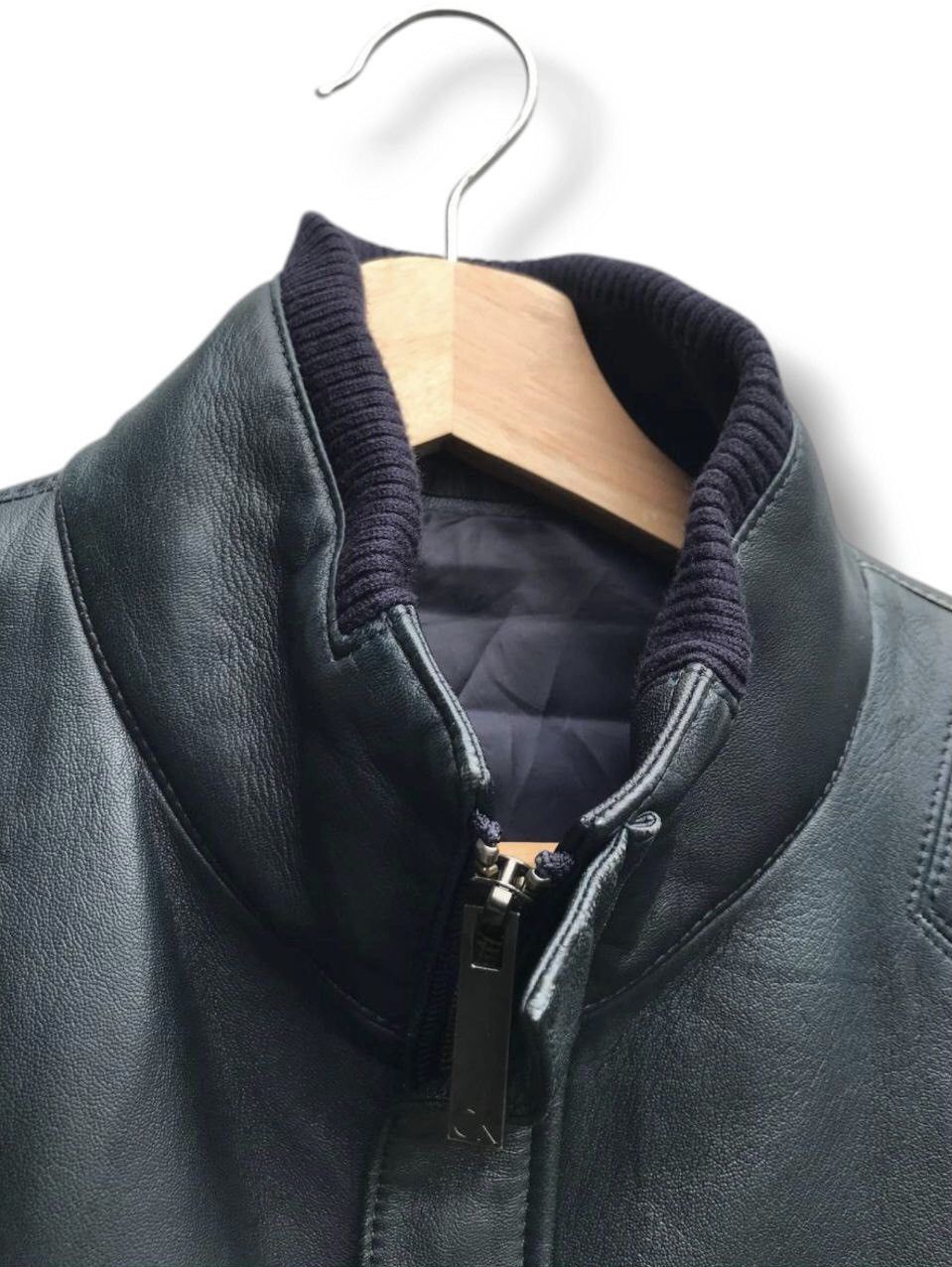Calvin Klein × Calvin Klein 205W39NYC Vintage Calvin Klein Sheepskin Leather Jacket Size US L / EU 52-54 / 3 - 6 Thumbnail