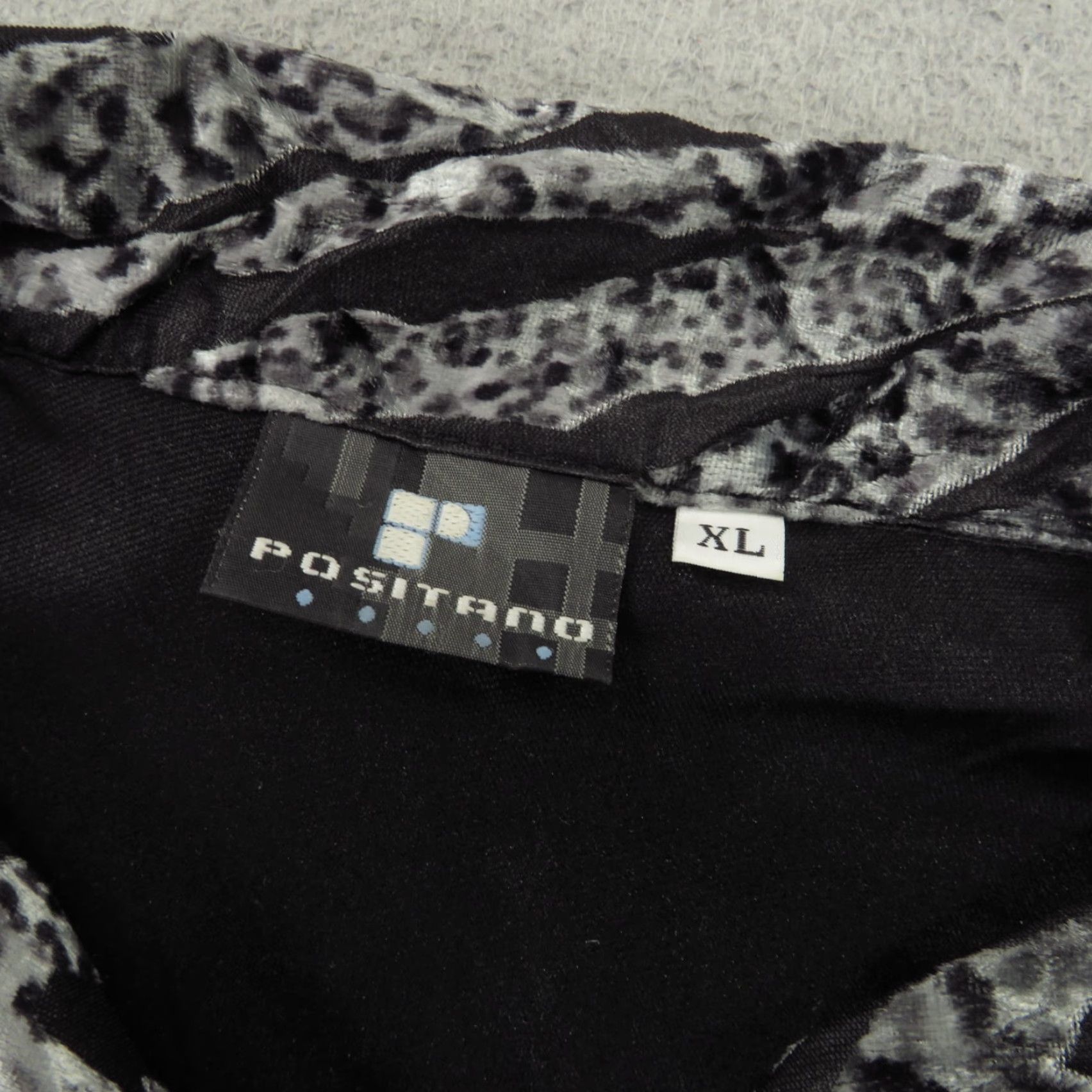 Vintage VINTAGE Positano Shirt Mens XL Silver Black Tiger Stripe Disco Club Raver EDM USA Size US XL / EU 56 / 4 - 3 Thumbnail