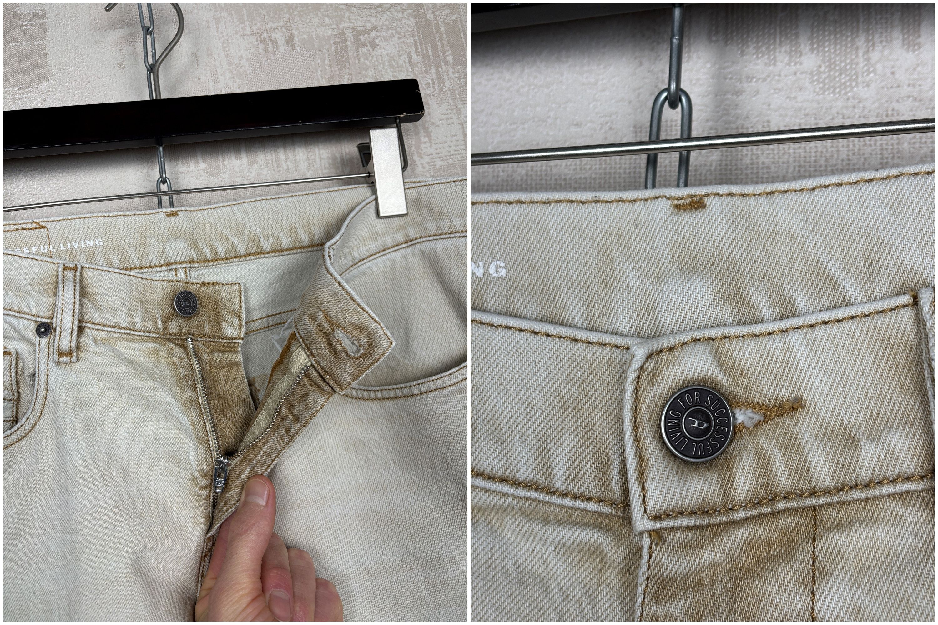 Diesel Diesel Jeans 2019 D-Strukt Slim Fit Washed Beige Size US 32 / EU 48 - 10 Thumbnail