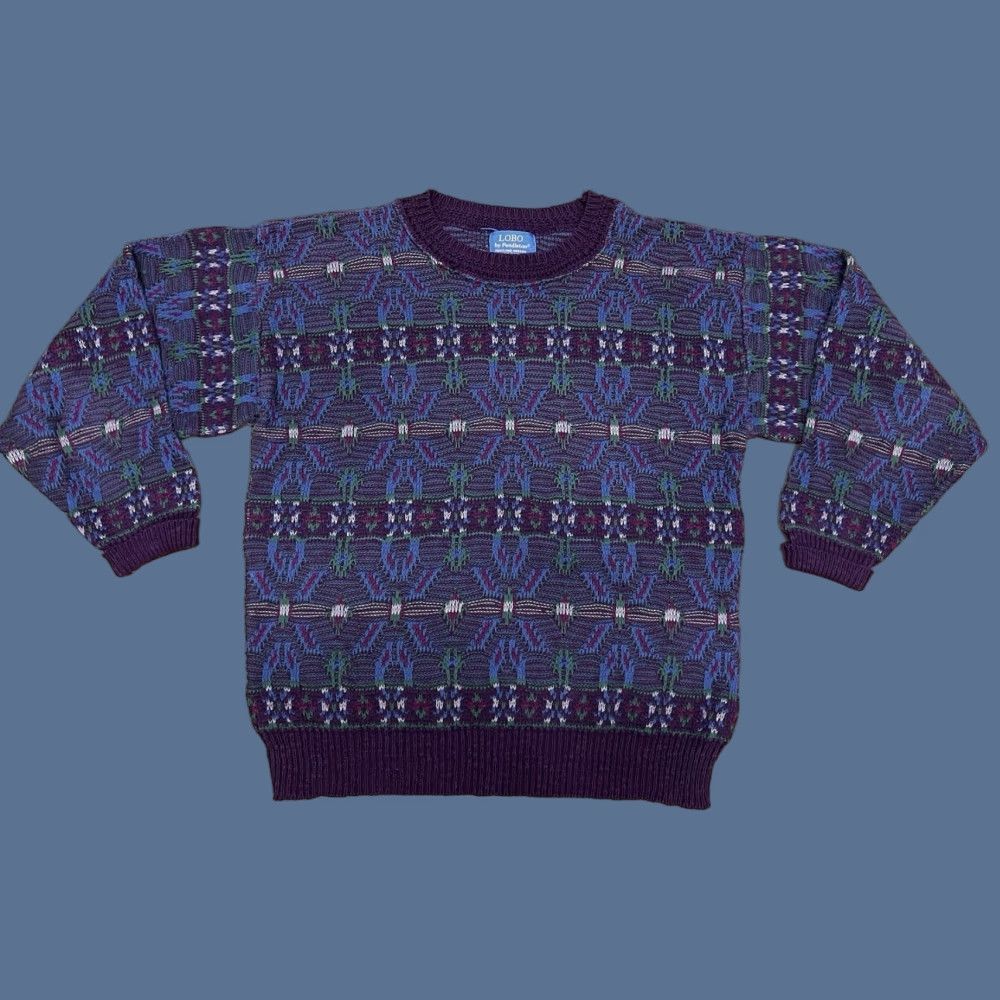 VINTAGE Pendleton Sweater Men Wool Crew Neck Pullover Multicolor Small
