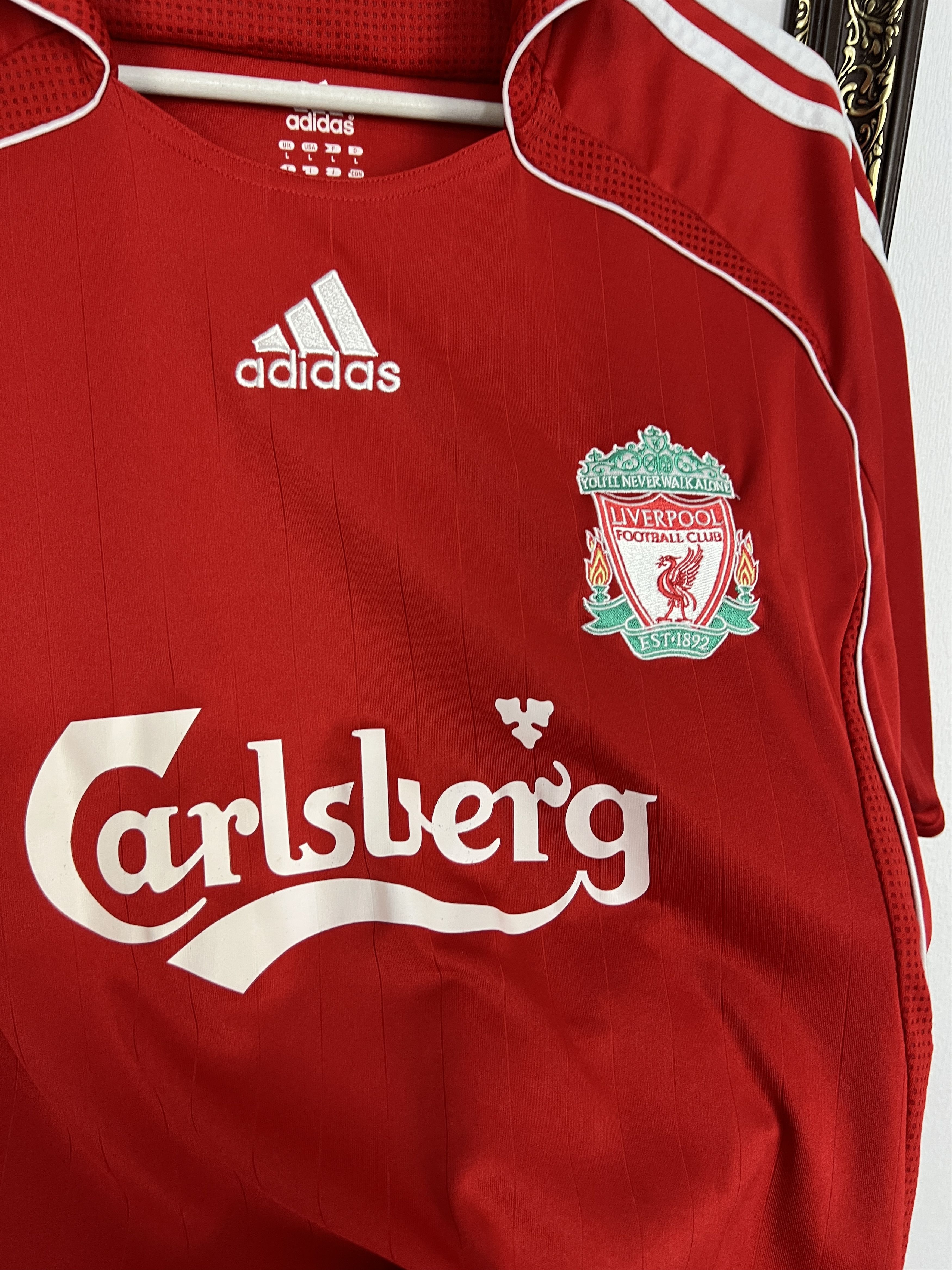 Adidas Liverpool Home football shirt 2006 Soccer Jersey Trikot Rare Size US L / EU 52-54 / 3 - 3 Thumbnail