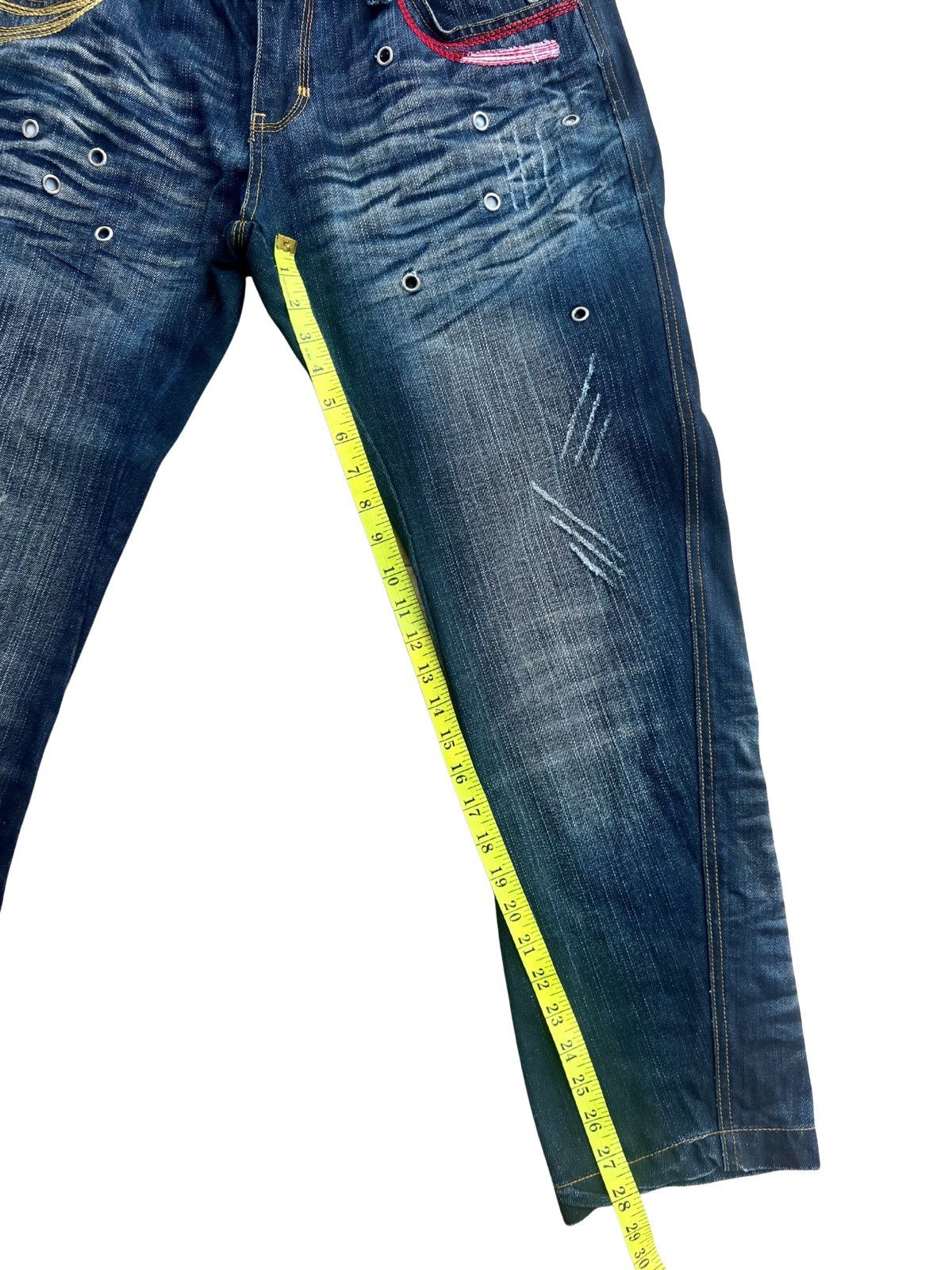 Vintage Y2K Archive Patchwork Distressed Denim Jeans Japanese Style Size US 32 / EU 48 - 10 Thumbnail