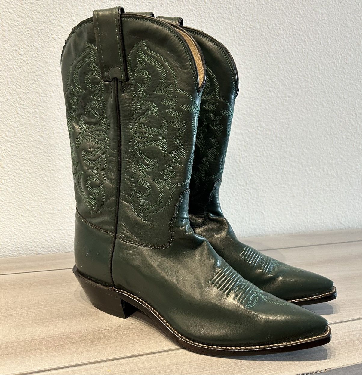 Tony Lama NWOT Tony Lama Forest/Emerald Green Cowboy Boots Size 9.5 Size US 9.5 / IT 39.5 - 1 Thumbnail