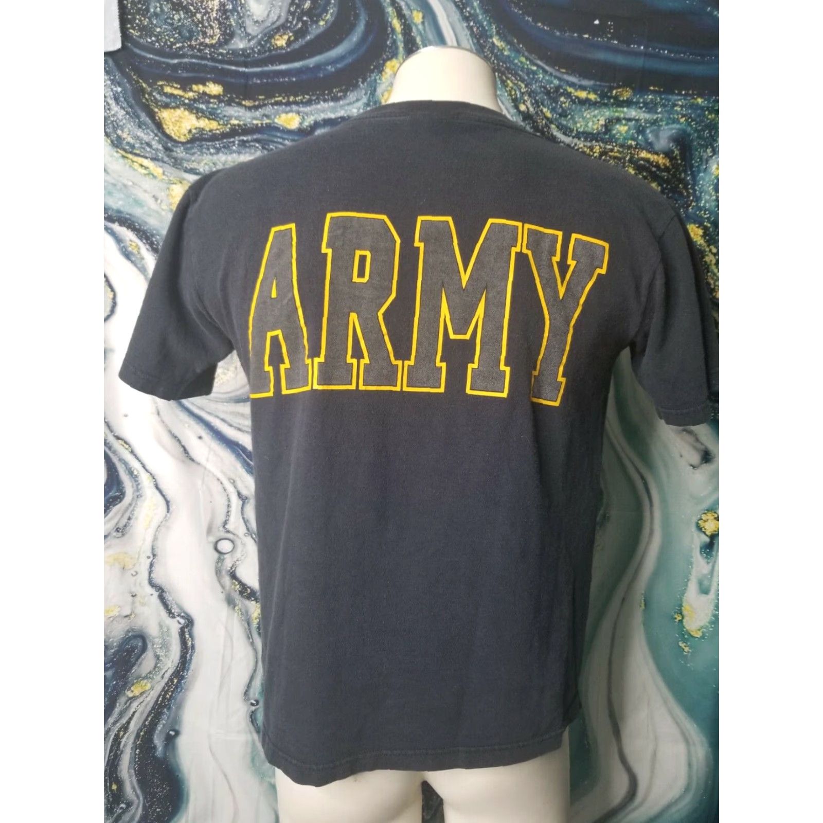Soffe Vintage United States Army Reflective T Shirt Men M Military Double-Sided Campaign Graphic Tee Black Size US M / EU 48-50 / 2 - 4 Thumbnail