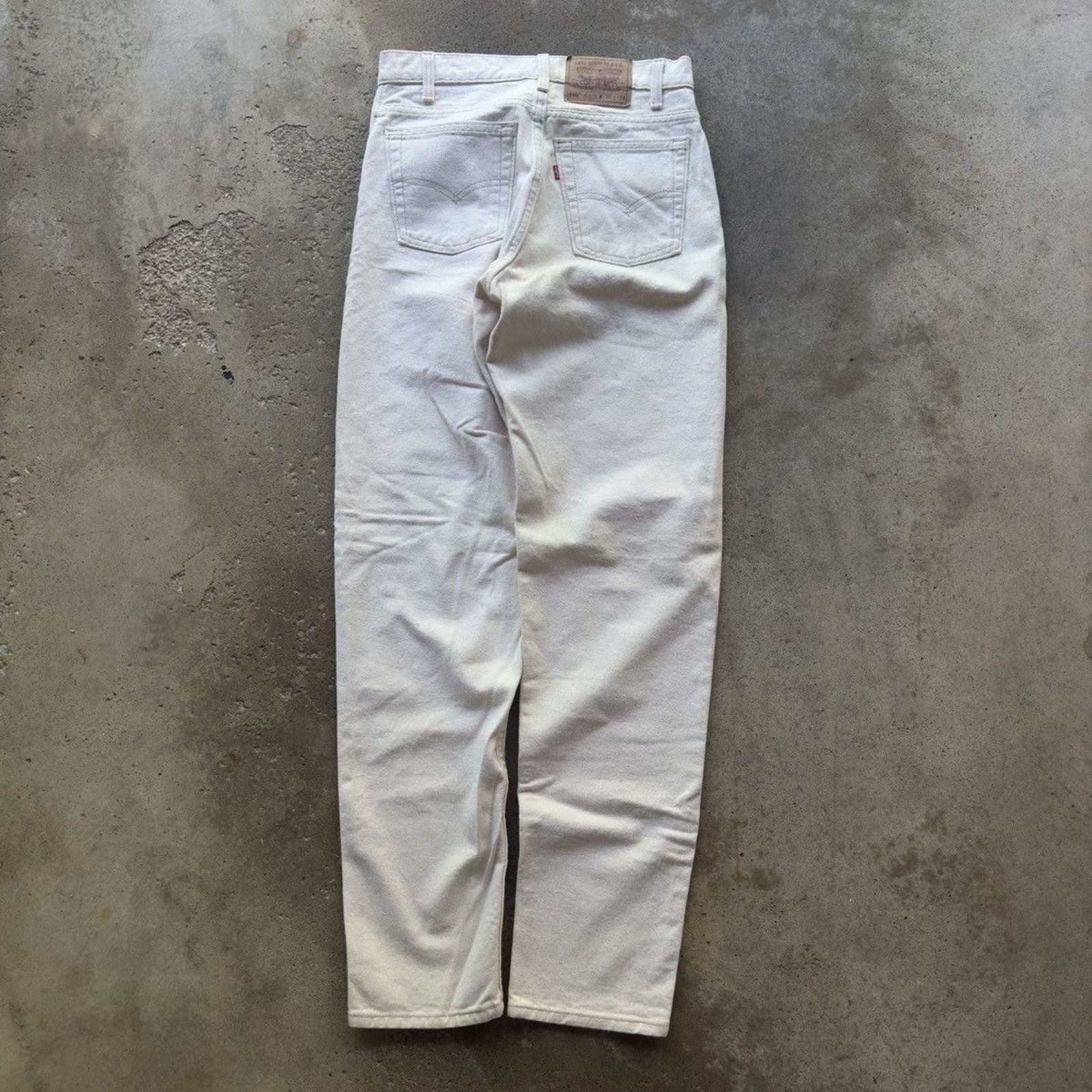 Levi's 90s Levi's 550 Orange Tab White Jeans ERD Grunge RRL Bode Size US 30 / EU 46 - 2 Thumbnail