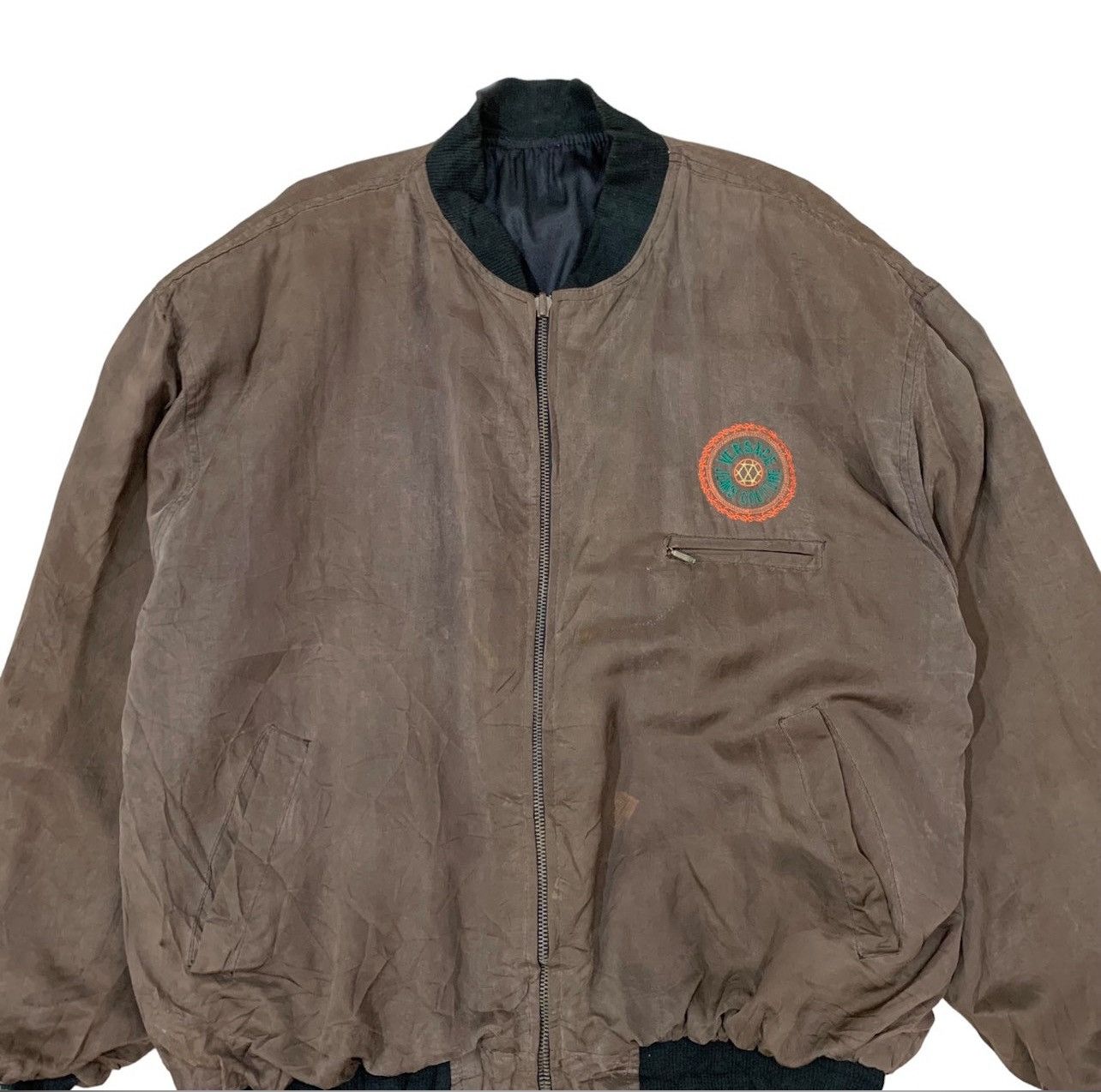 Versace Jeans Couture Vintage Versace Jeans Couture Embroidery Logo Bomber Jacket Size US L / EU 52-54 / 3 - 4 Thumbnail