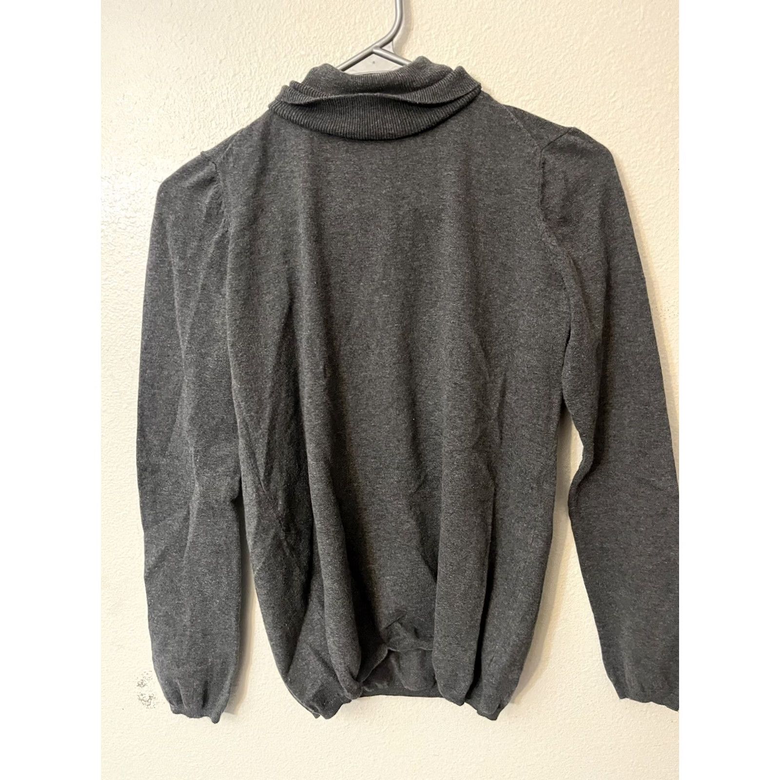Gap GAP Sweater Medium Dark Gray Combined Cotton Turtleneck Pullover Women's Size M / US 6-8 / IT 42-44 - 2 Thumbnail
