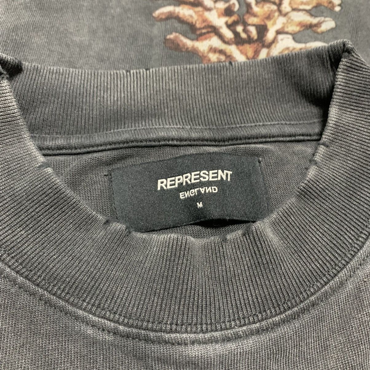 Represent Clo. Represent Medium Bones Vintage Grey Tee Skeleton Graphic Size US M / EU 48-50 / 2 - 4 Thumbnail