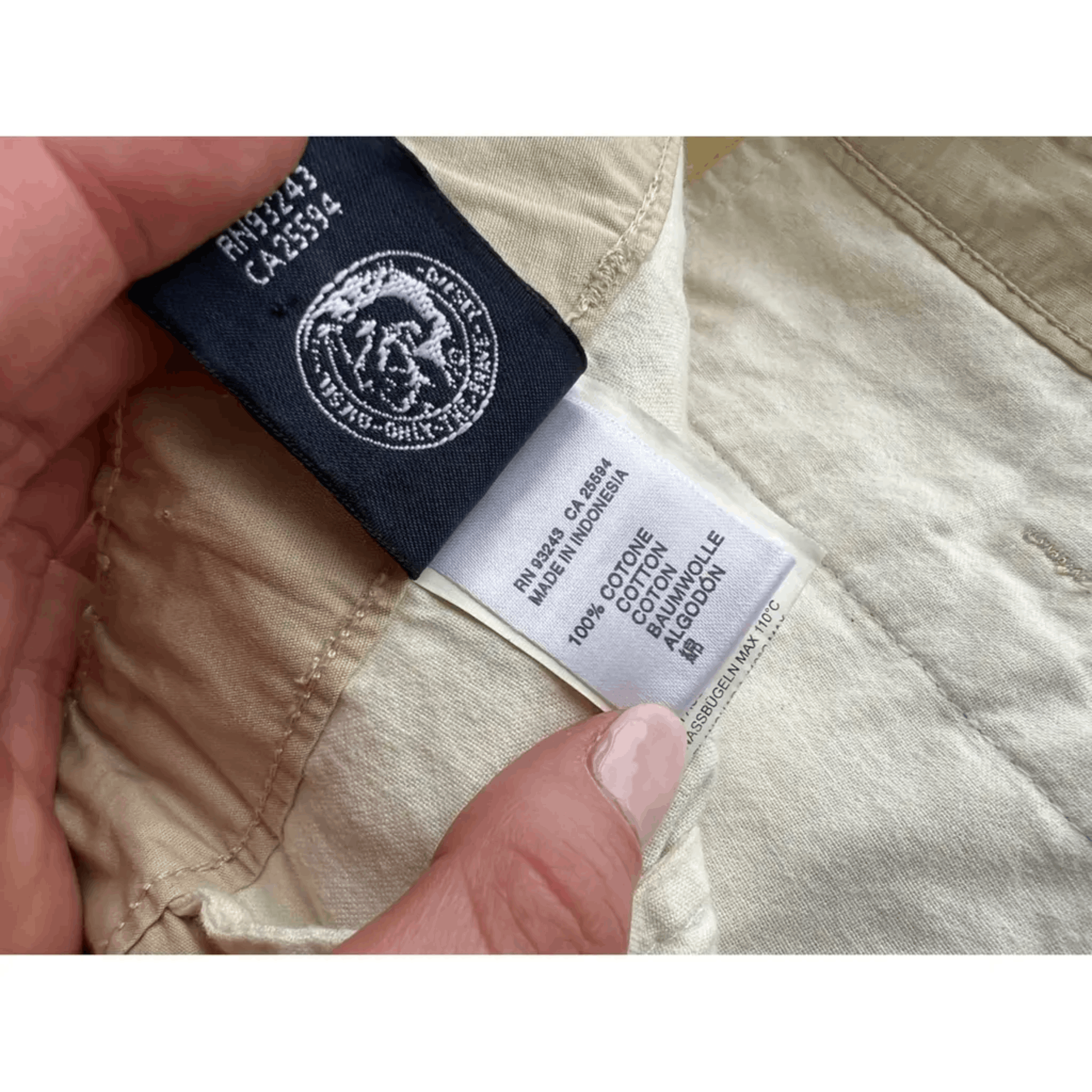 Diesel Diesel Ecru Cargo Shorts – Clean Minimal Utility Fit Size US 36 / EU 52 - 8 Thumbnail
