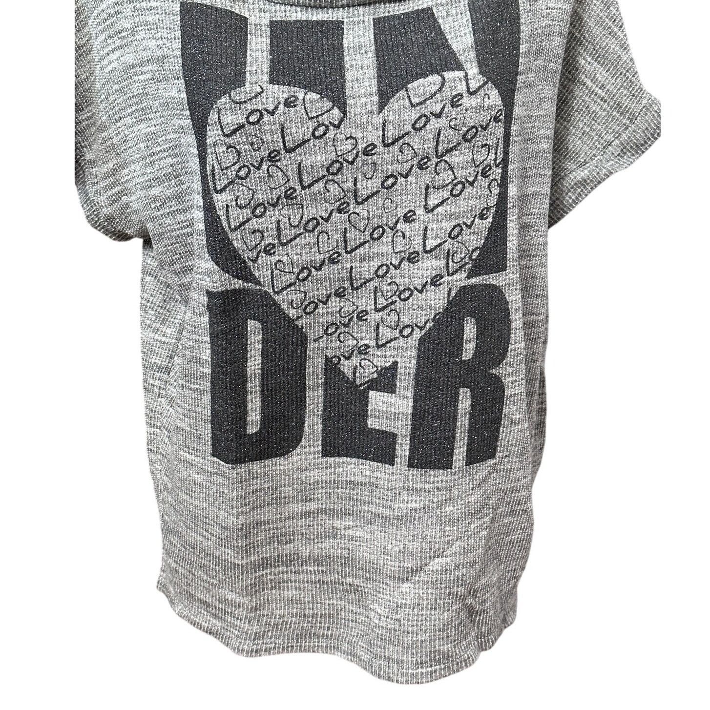 Other Piazza Italia "Under Love" TShirt Short Sleeve Gray Black 2X Size XXL / US 16-18 / IT 52-54 - 3 Thumbnail