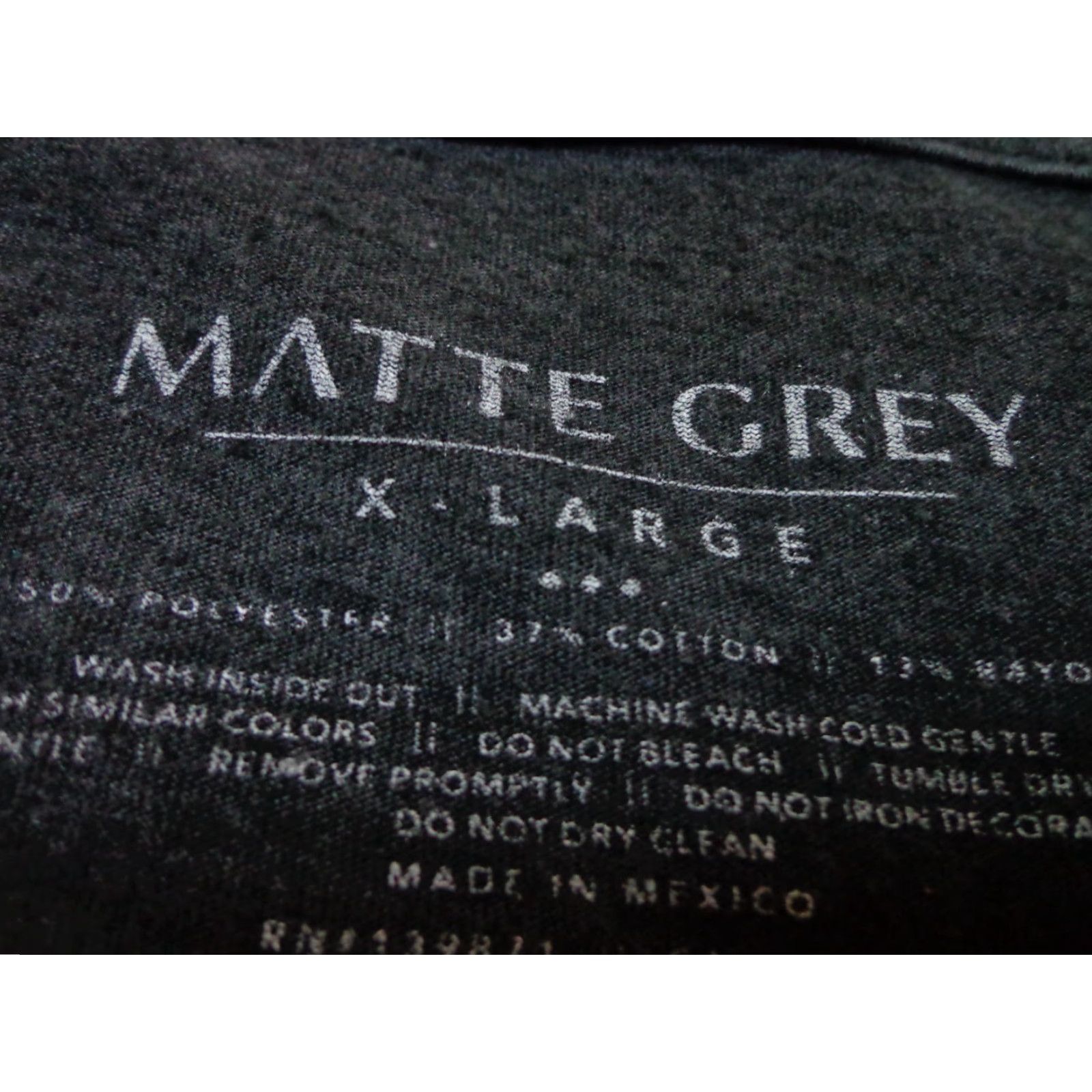 CO Matte Grey Modern Recreation Co T-shirt Heather Charcoal Gray Graphic Size XL Mens Short Sleeve Crew Neck Modern / Fall Spring Summer Size US XL / EU 56 / 4 - 3 Thumbnail