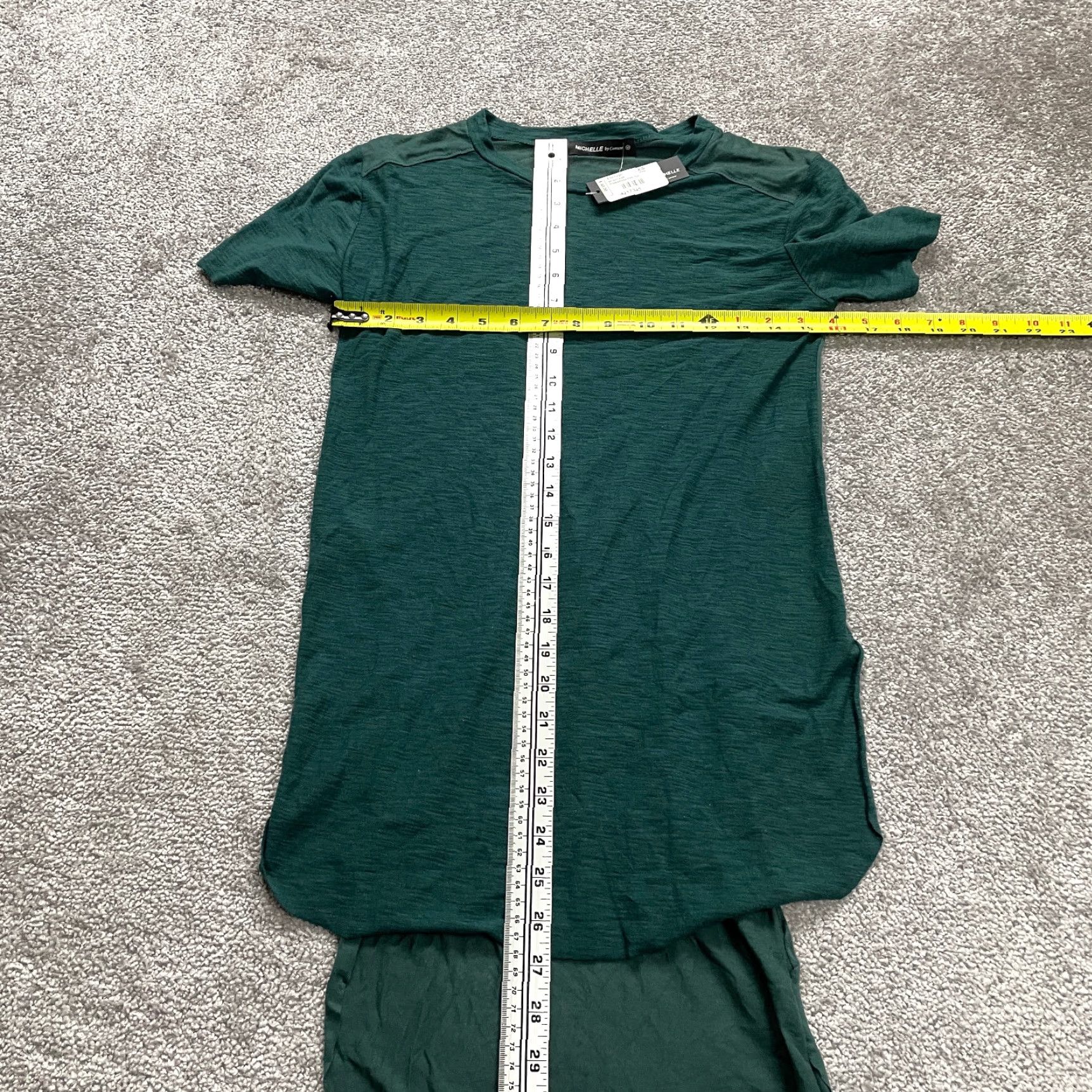 Vintage Michelle by Commune T-Shirt Womens XS Green Tunic Relaxed Fit New NWT Size XS / US 0-2 / IT 36-38 - 5 Thumbnail