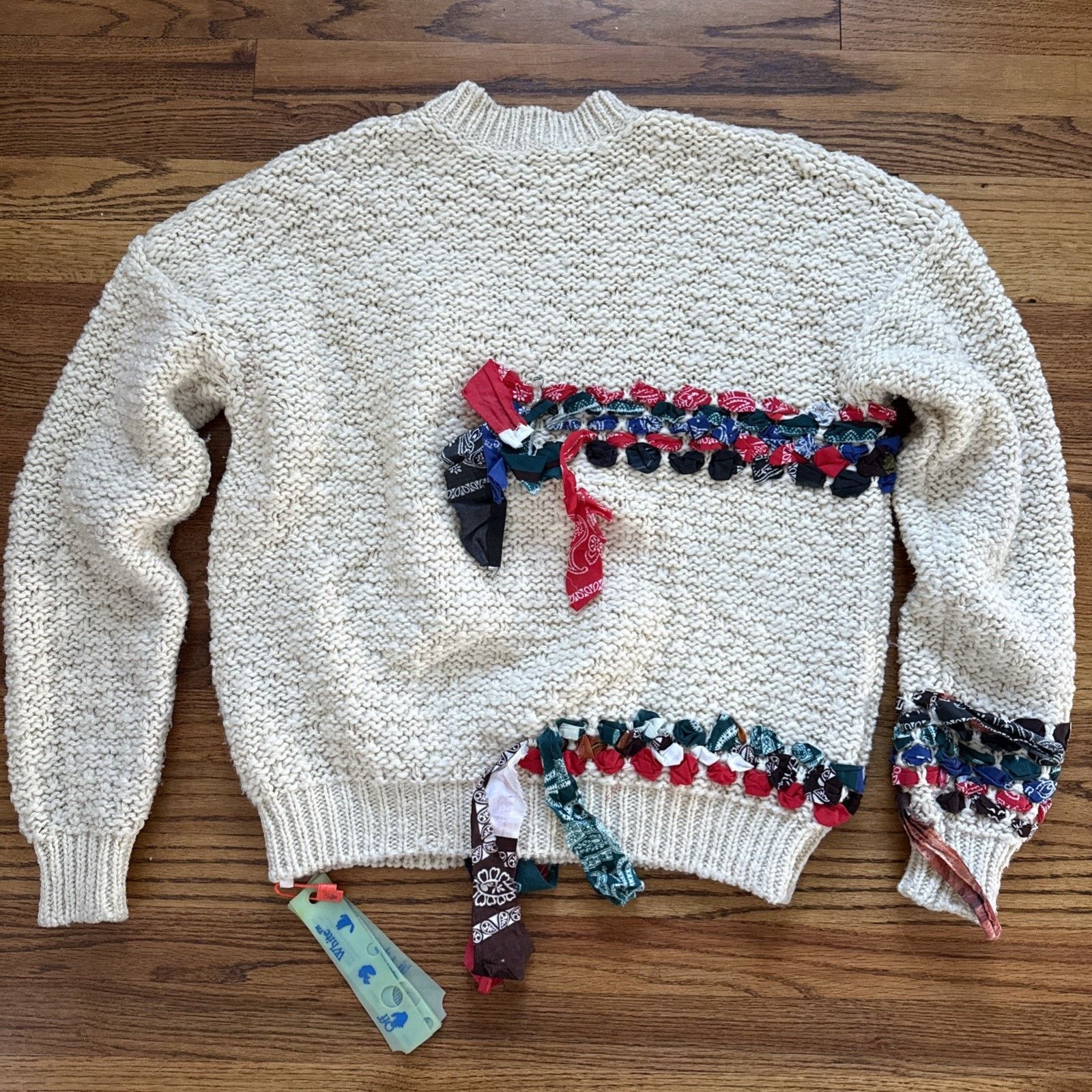 Off-White OFF-WHITE C/O VIRGIL ABLOH Strips Crewneck Sweater Size US M / EU 48-50 / 2 - 14 Thumbnail