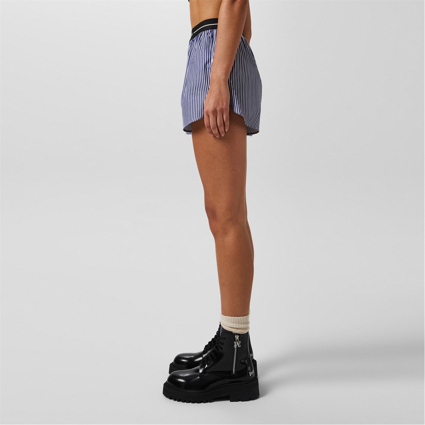Palm Angels o1g2r1mq0325 Logo Band Striped Short in Multicolor Size 31" - 4 Thumbnail
