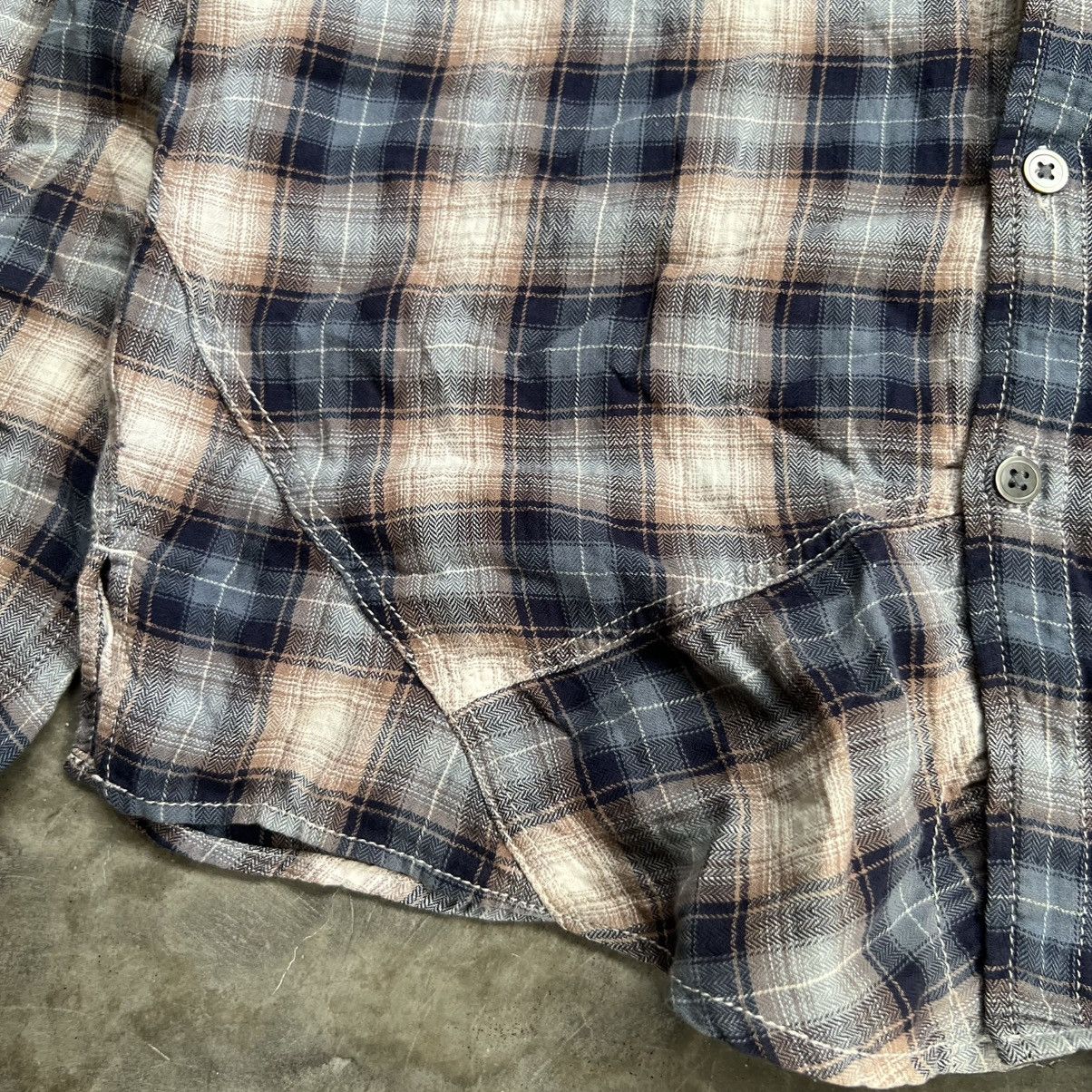 Tornado Mart Tornado Mart Patchwork Long Sleeve Button up Shirt Size US M / EU 48-50 / 2 - 4 Thumbnail