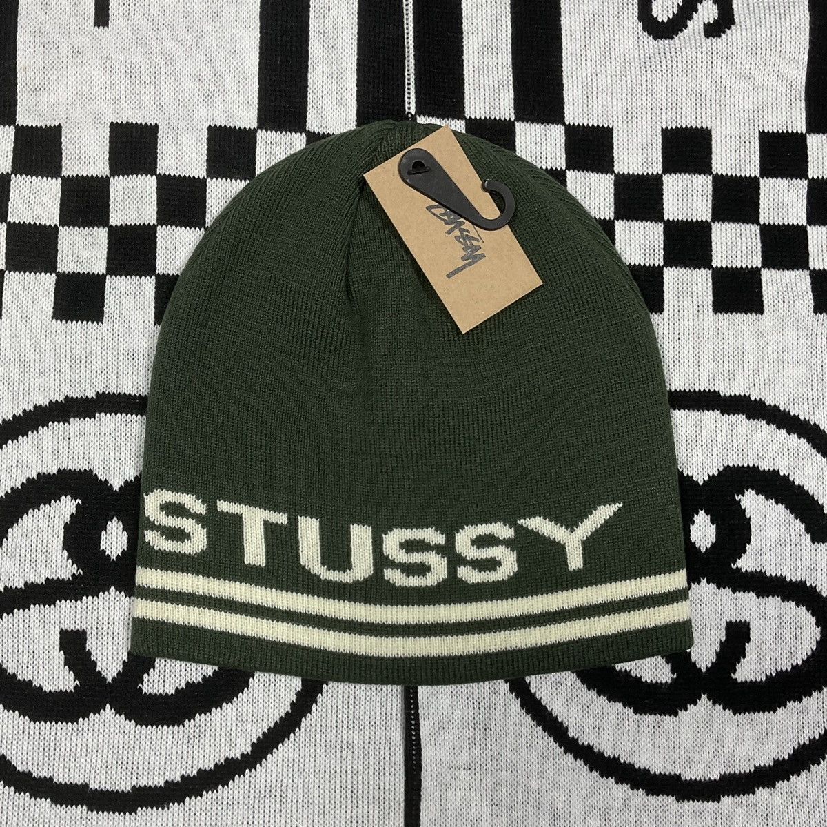 Stussy Jaquard Striped Skullcap Beanie | Grailed