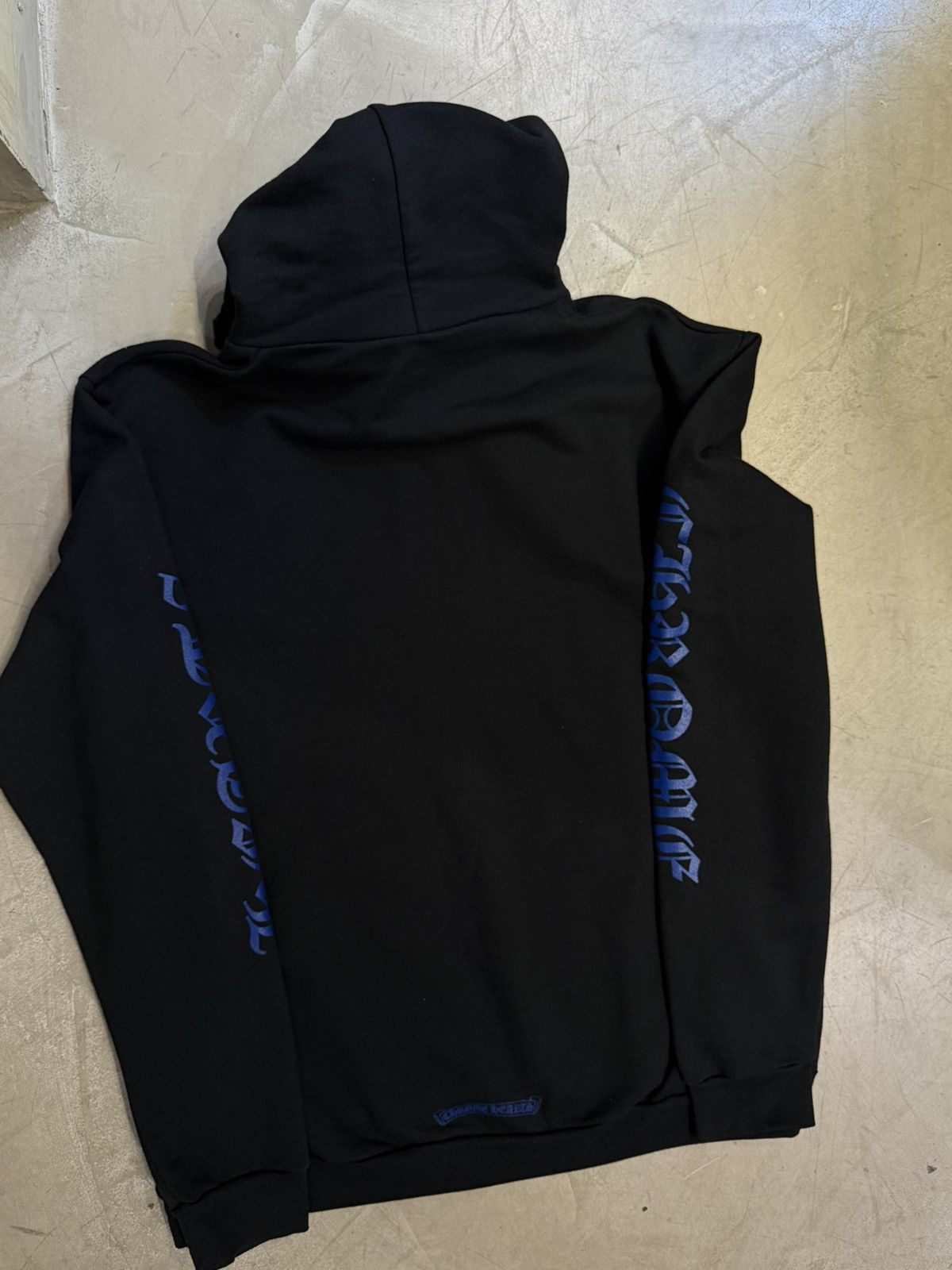 Chrome Hearts Chrome Hearts Vertical Logo Hoodie Black/Blue Size US L / EU 52-54 / 3 - 2 Thumbnail