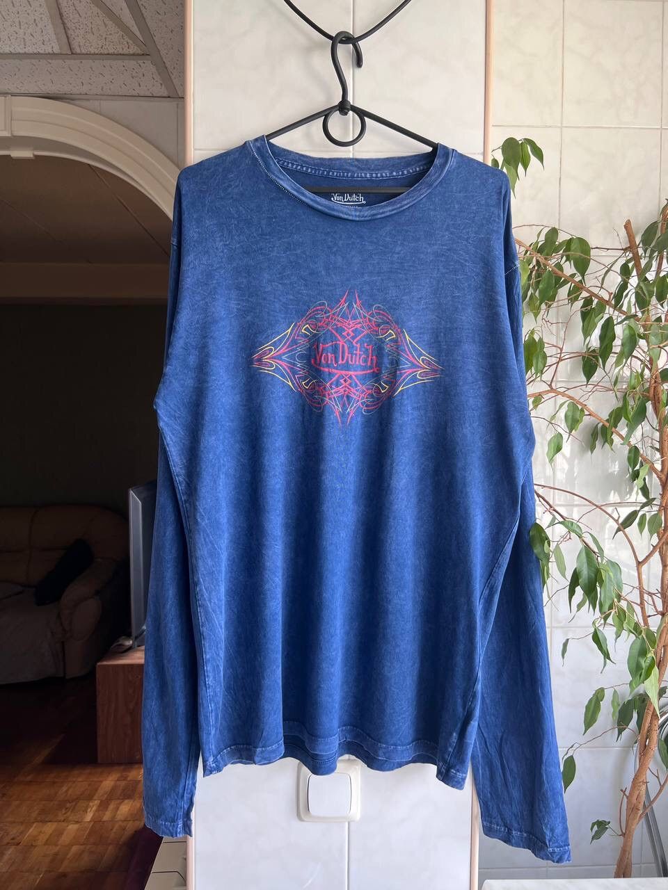 Japanese Brand × Vintage × Von Dutch Vintage Von Dutch Big Logo Streetwear Rare Y2K Long Sleeve Size US L / EU 52-54 / 3 - 1 Thumbnail